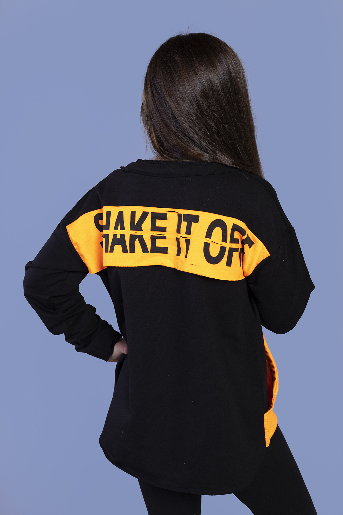 Toontoy Kız Çocuk Kanguru Cepli Baskılı Sweatshirt