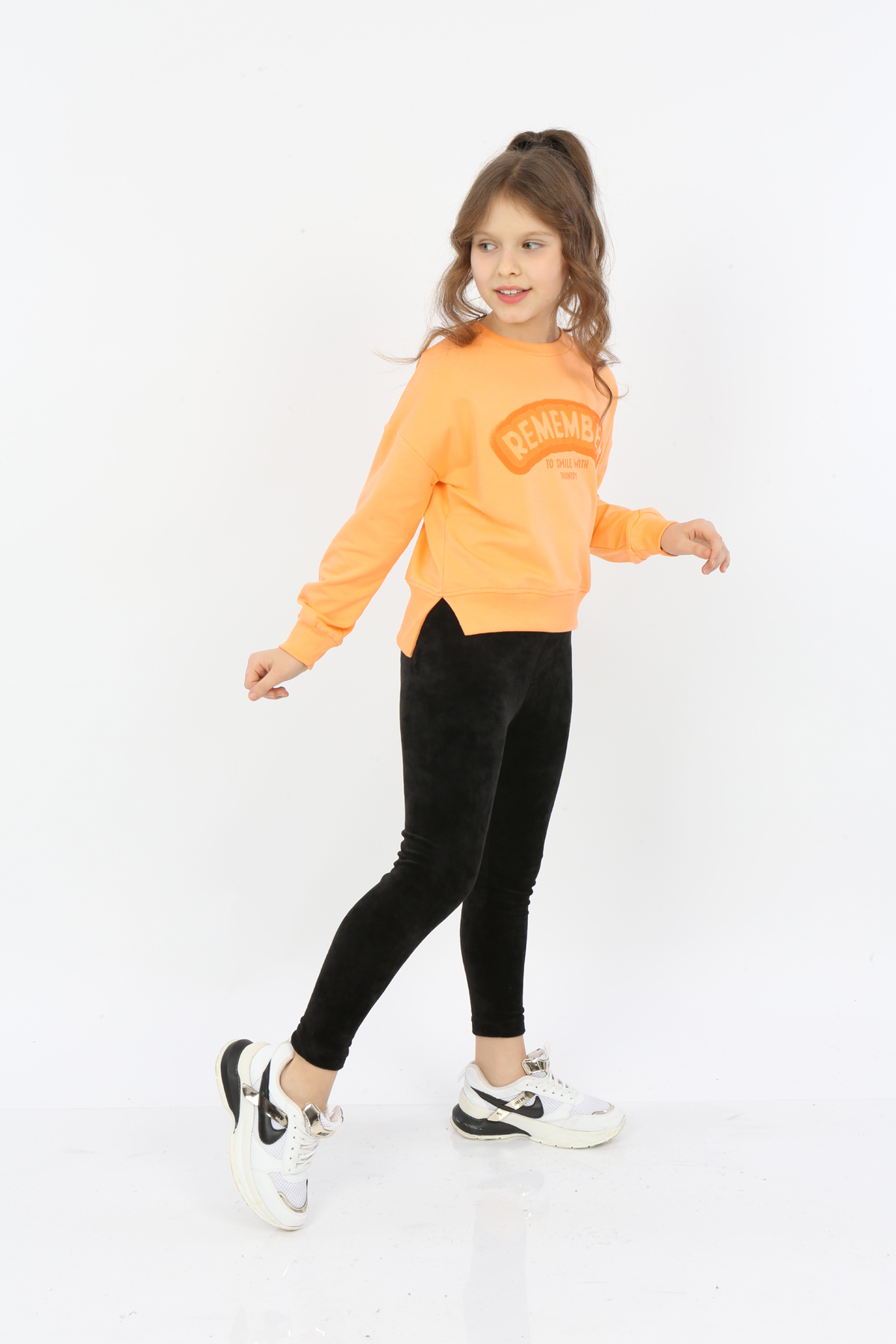 Toontoy Kız Çocuk Remember Baskılı Sweatshirt