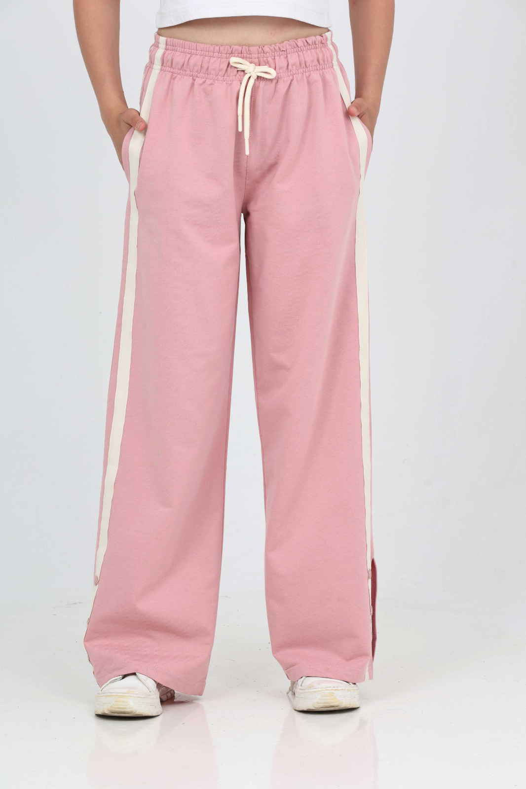 Toontoy Kız Çocuk Boydan Şeritli Eşofman Alt