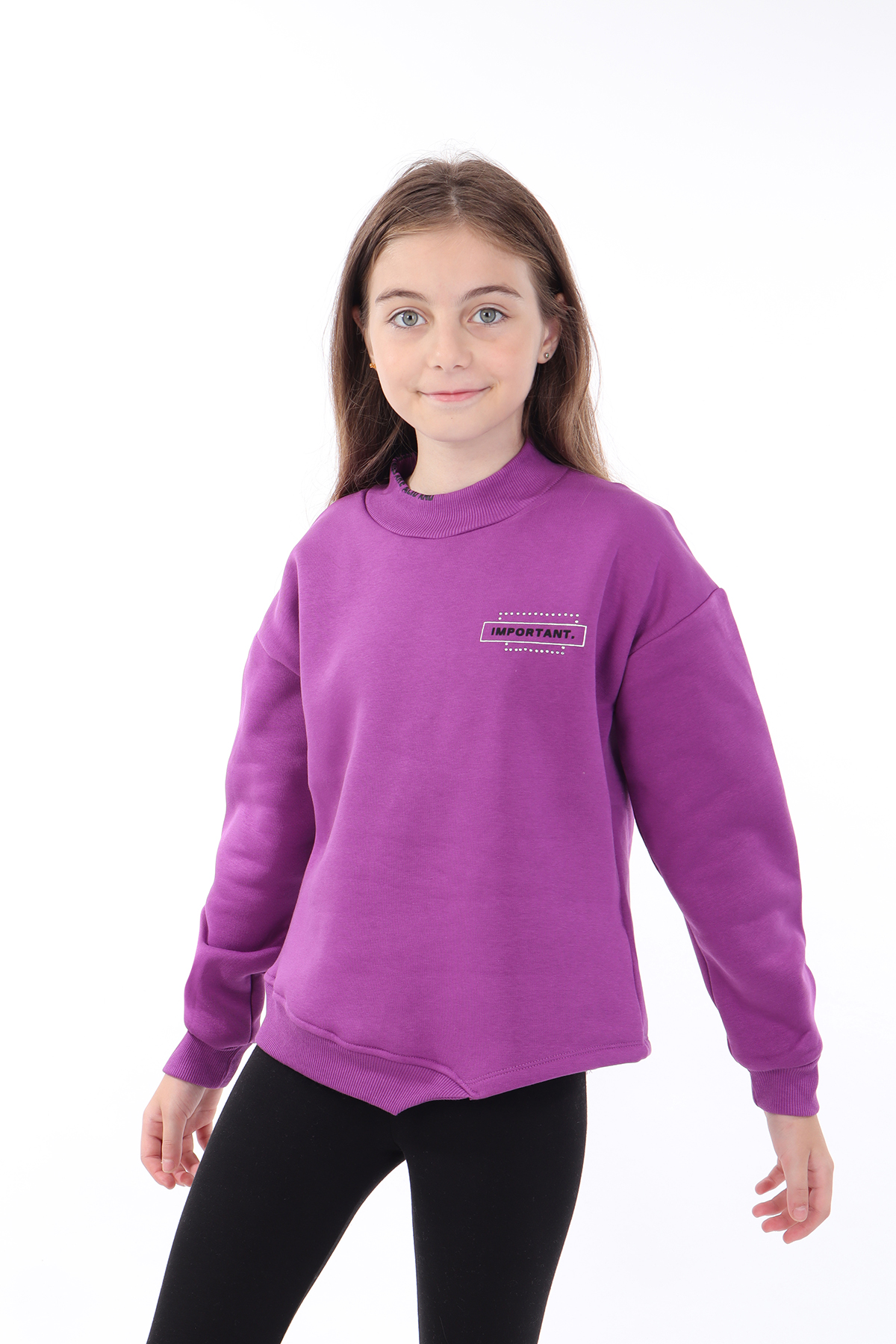 Toontoy Kız Çocuk Baskılı Sweatshirt