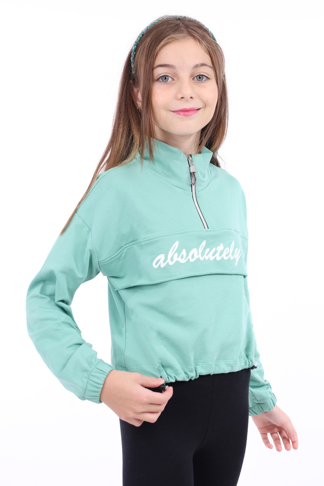 Toontoy Kız Çocuk Baskılı Sweatshirt