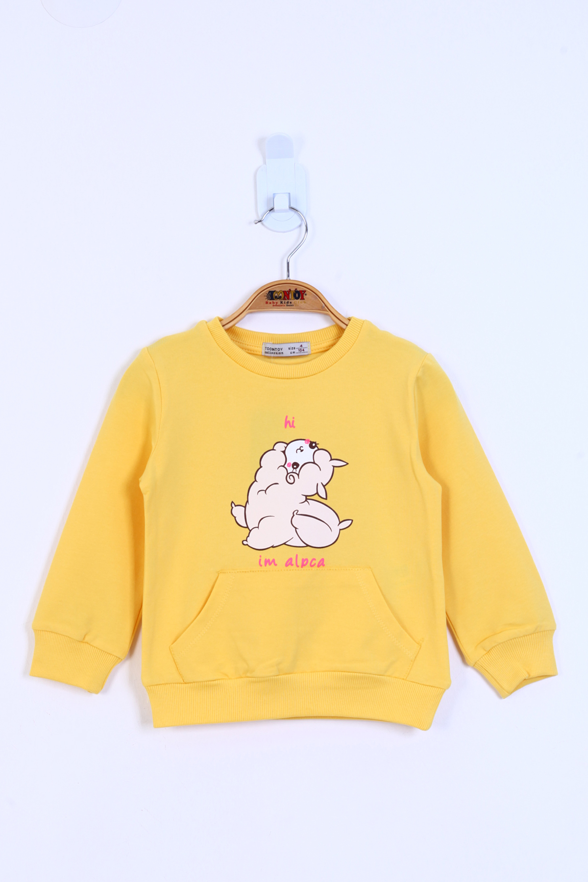 Toontoy Kız Çocuk Kuzu Baskılı Sweatshirt