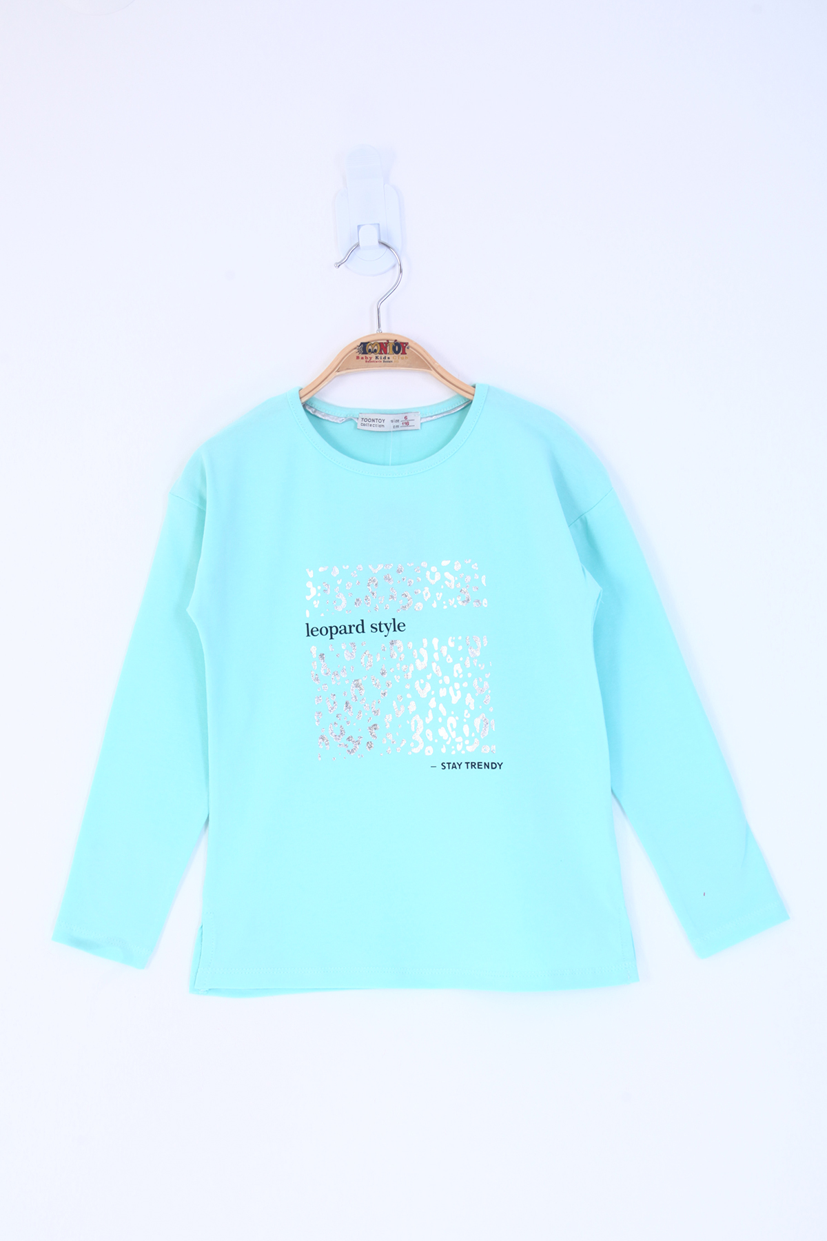 Toontoy Kız Çocuk Leopard Style Baskılı Tişört