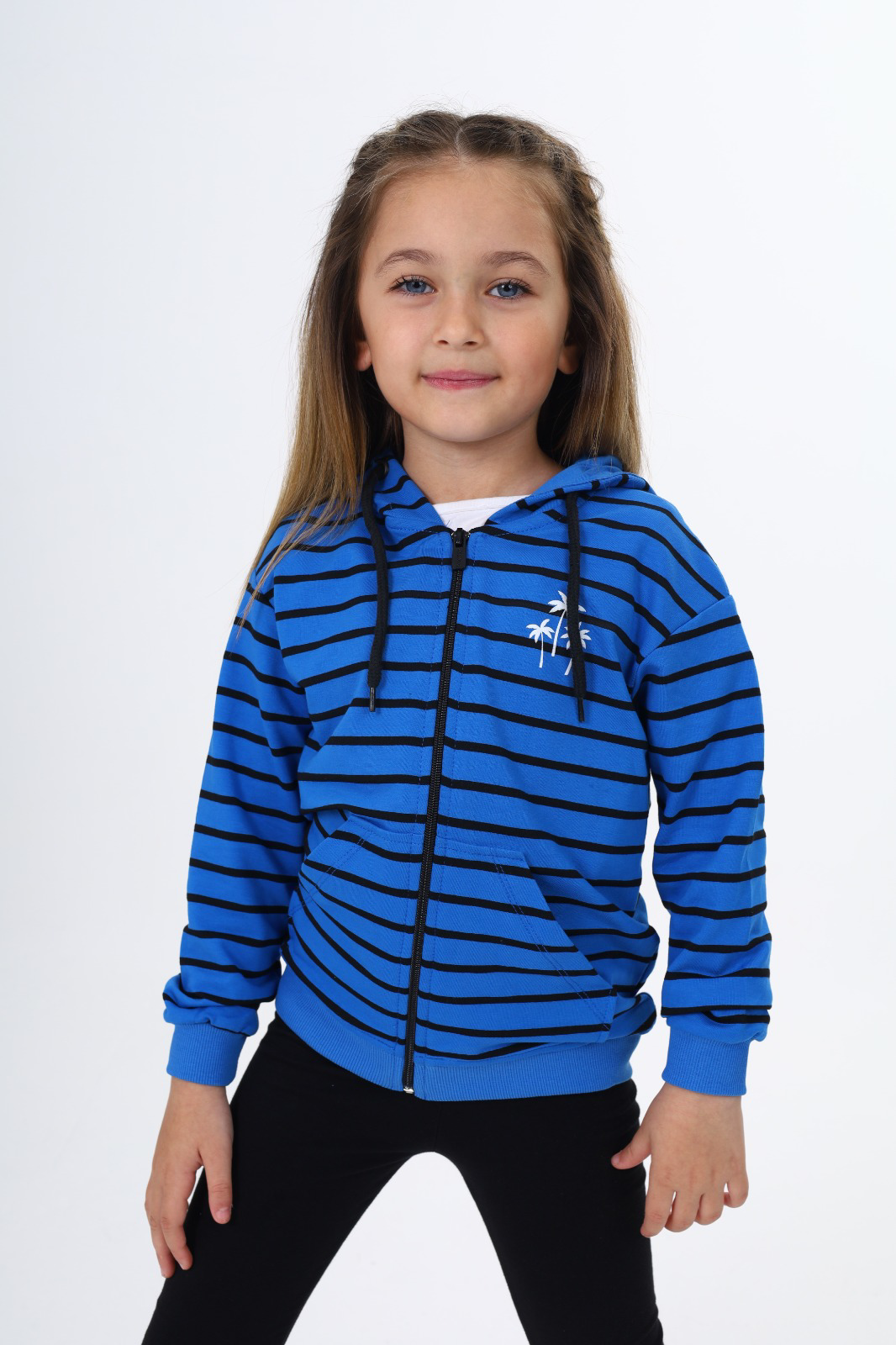 Toontoy Kız Çocuk Baskılı Hırka