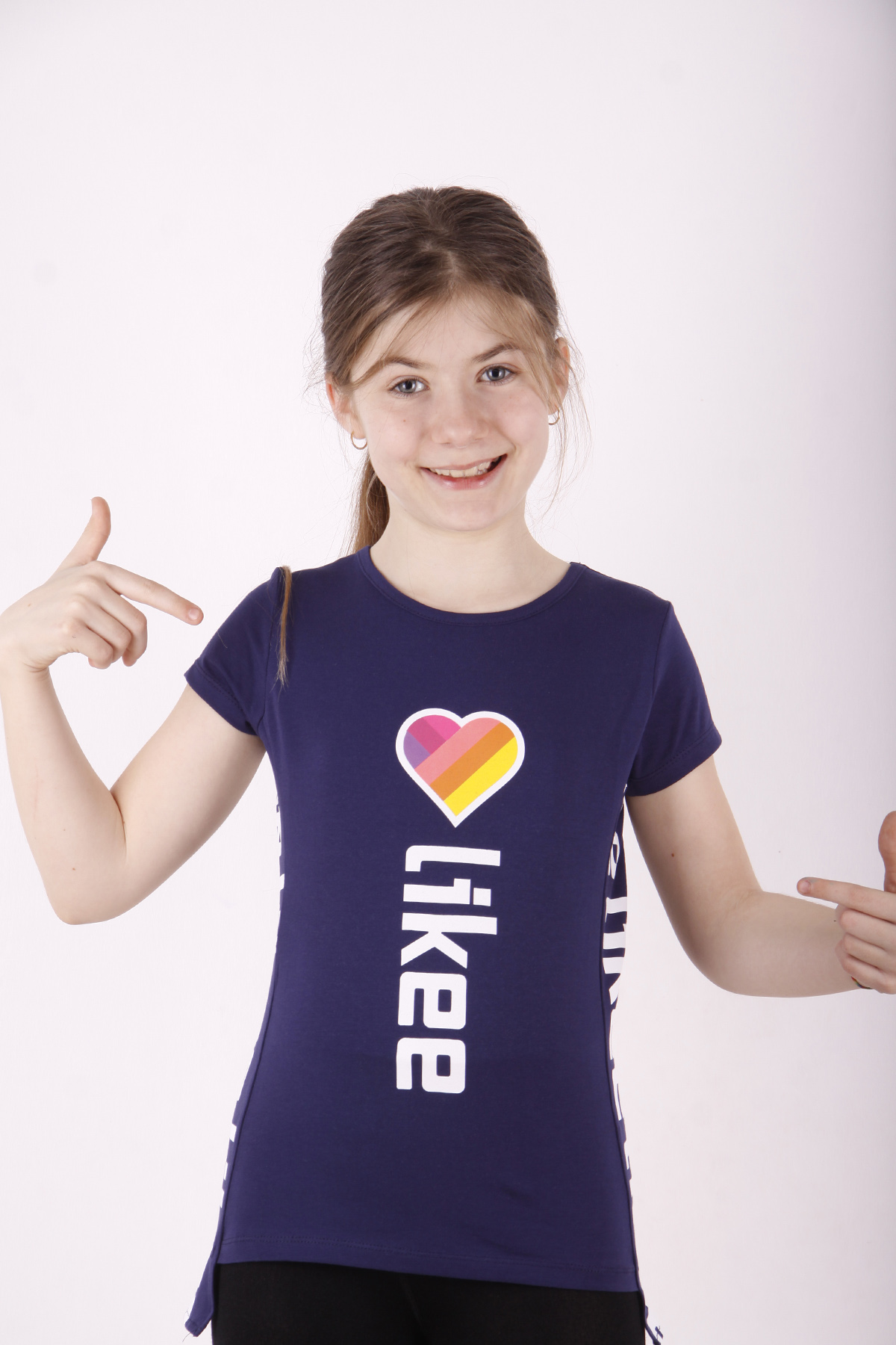 Toontoy Kız Çocuk Likee Baskılı Tişört