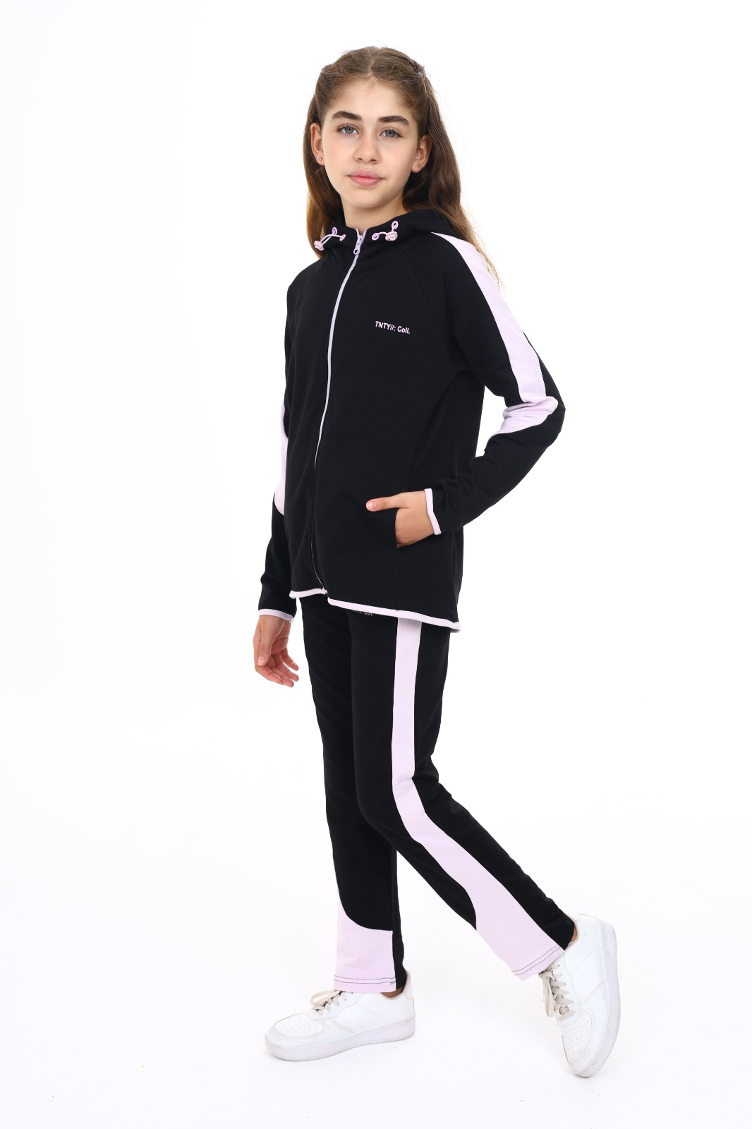 Toontoy Kız Çocuk Reglan Kol Tnty Coll Baskılı Eşofman Takım