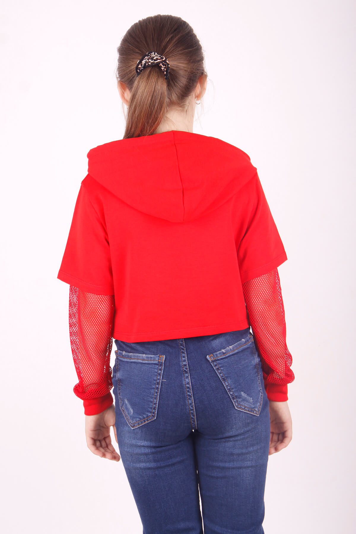 Toontoy Kız Çocuk Rouge Baskılı Kapşonlu Sweatshirt