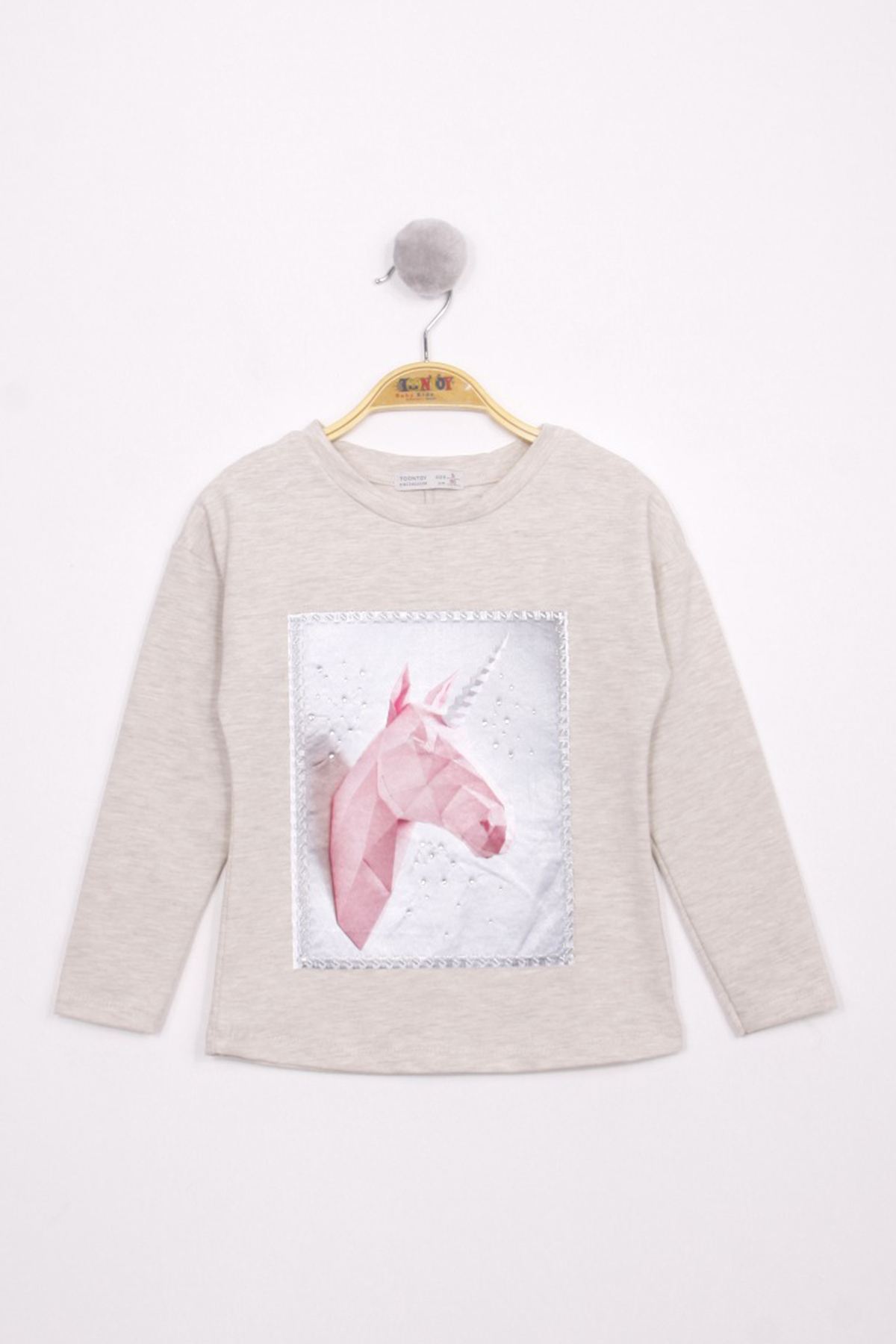 Toontoy Kız Çocuk Boynuzlu T-Shirt