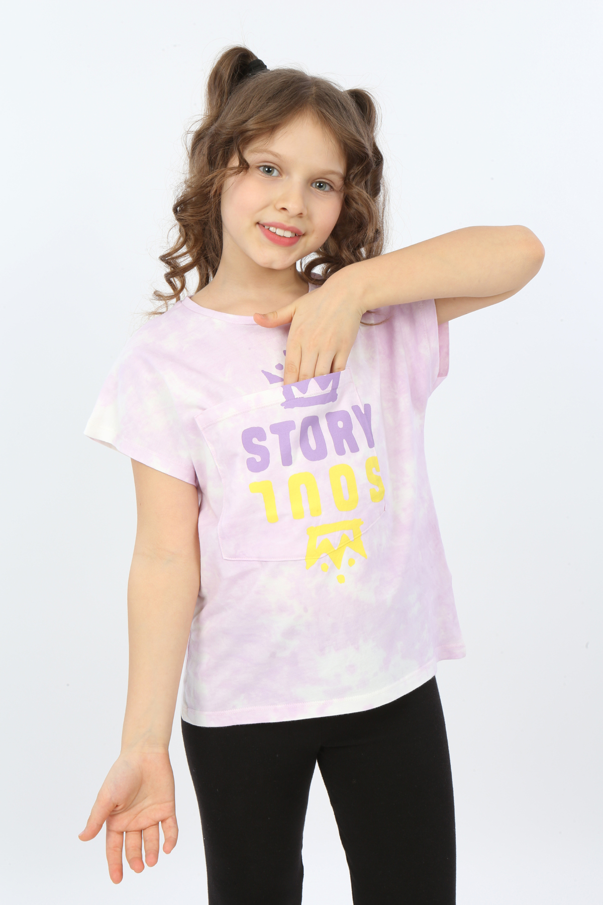 Toontoy Kız Çocuk Story Soul Baskılı Tişört
