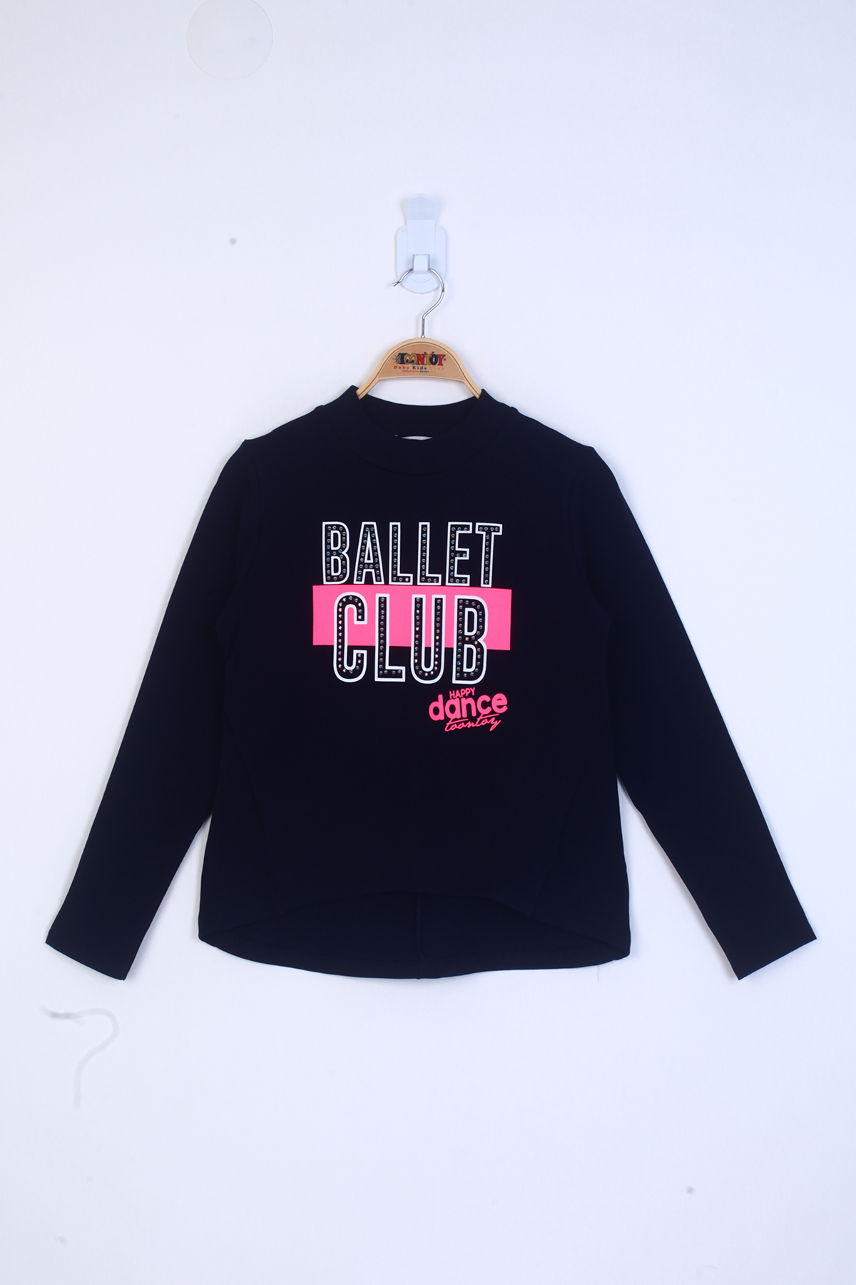 Toontoy Kız Çocuk Ballet Club Baskılı Sweatshirt