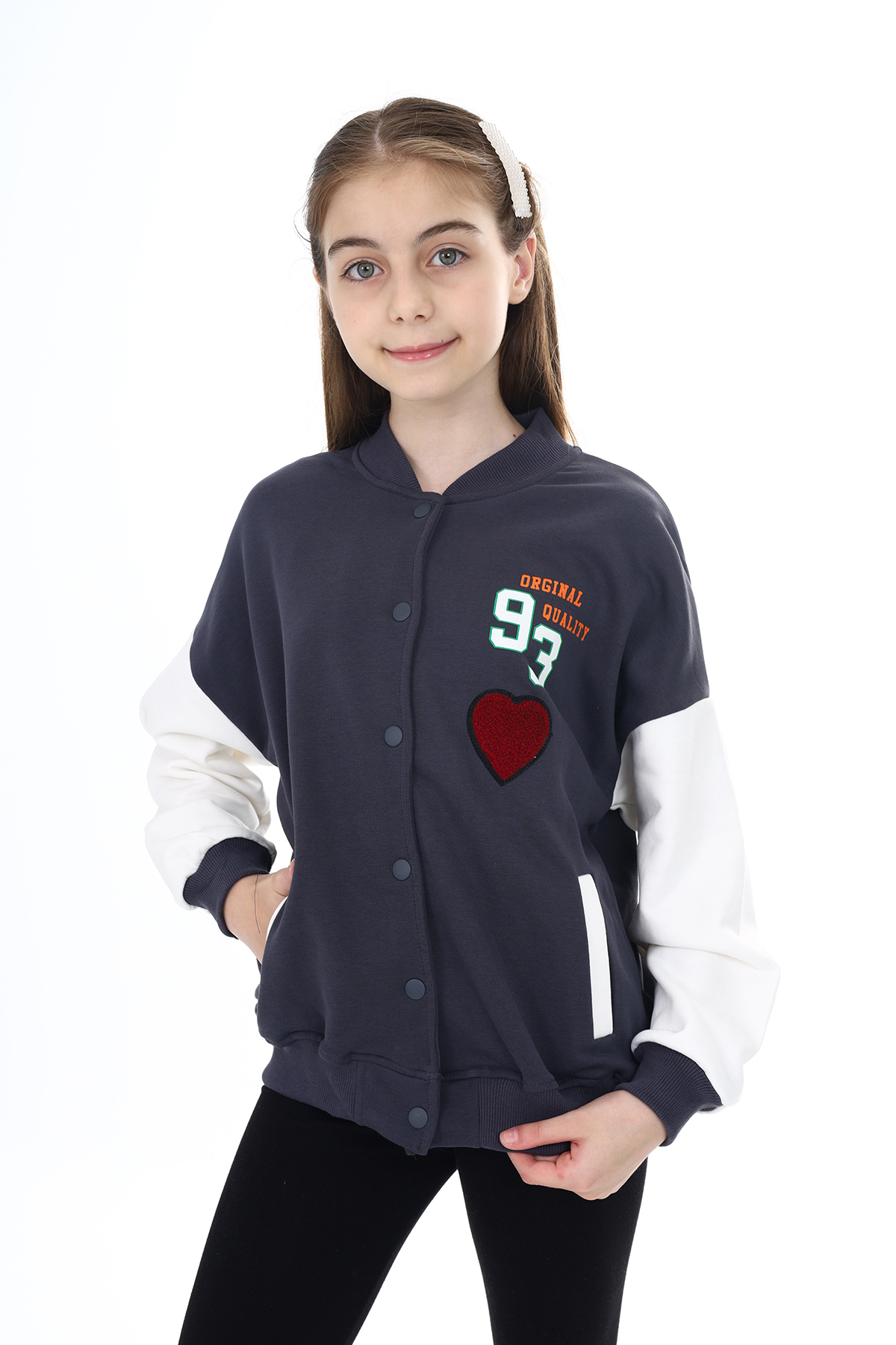 Toontoy  Kız Çocuk Baskılı Kolej Hırka