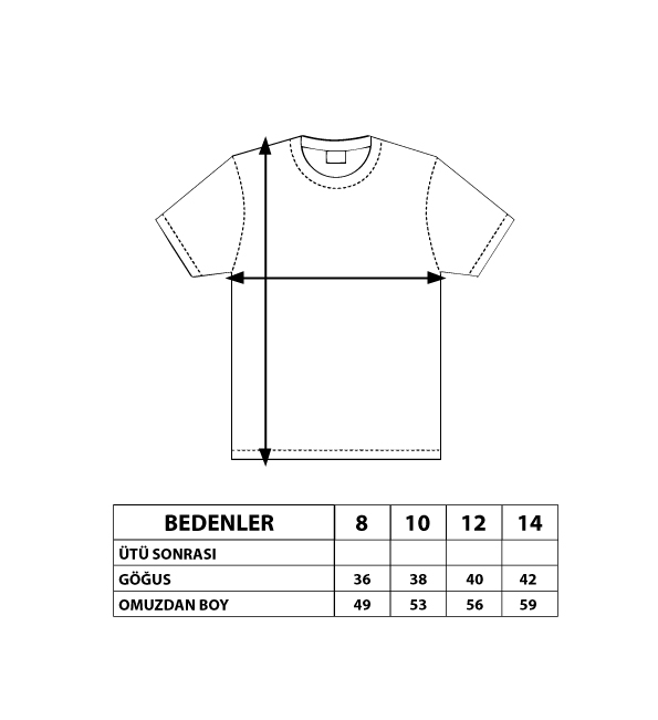 Toontoy Kız Çocuk Baskılı Tişört