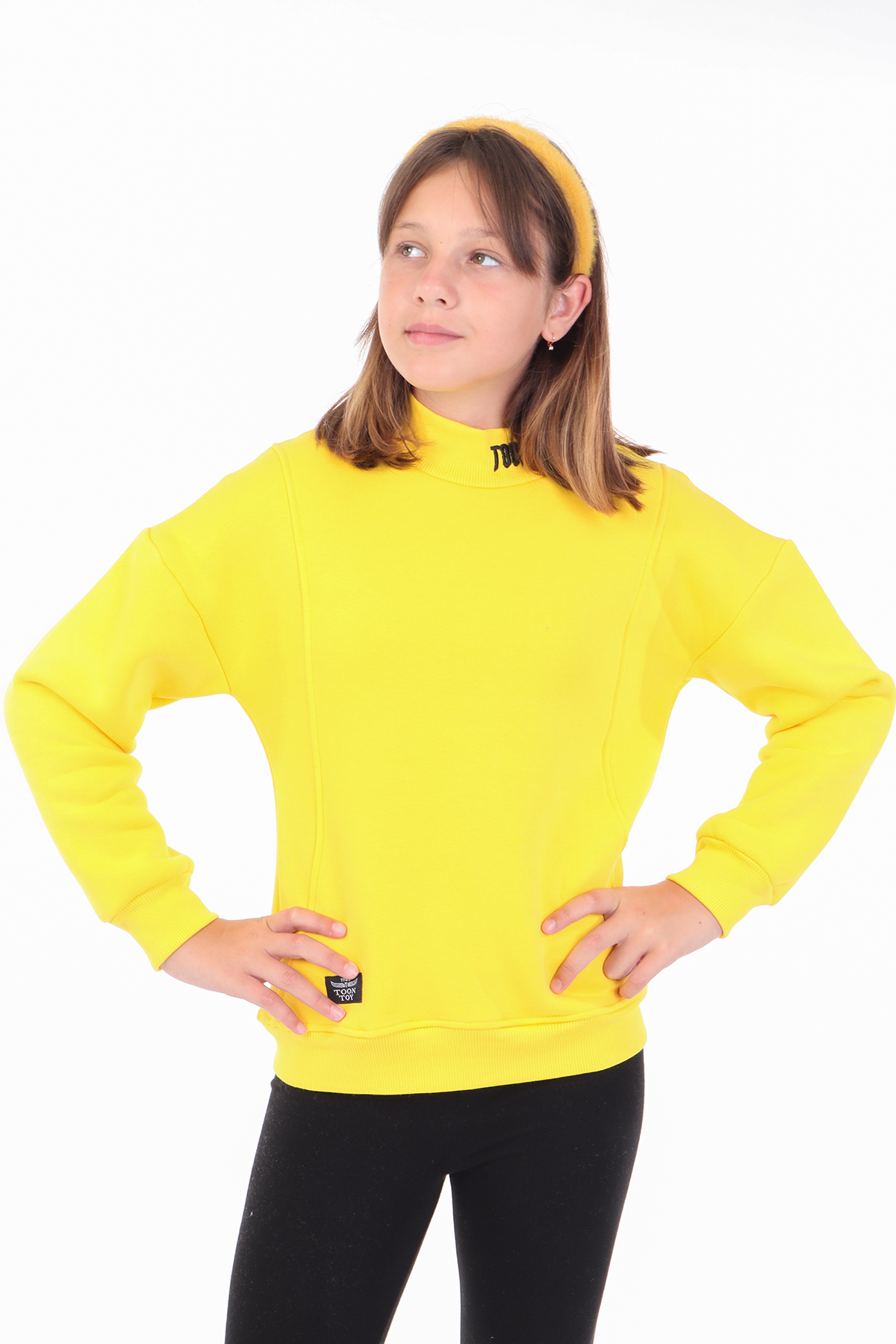 Toontoy Kız Çocuk Nakışlı Sweatshirt