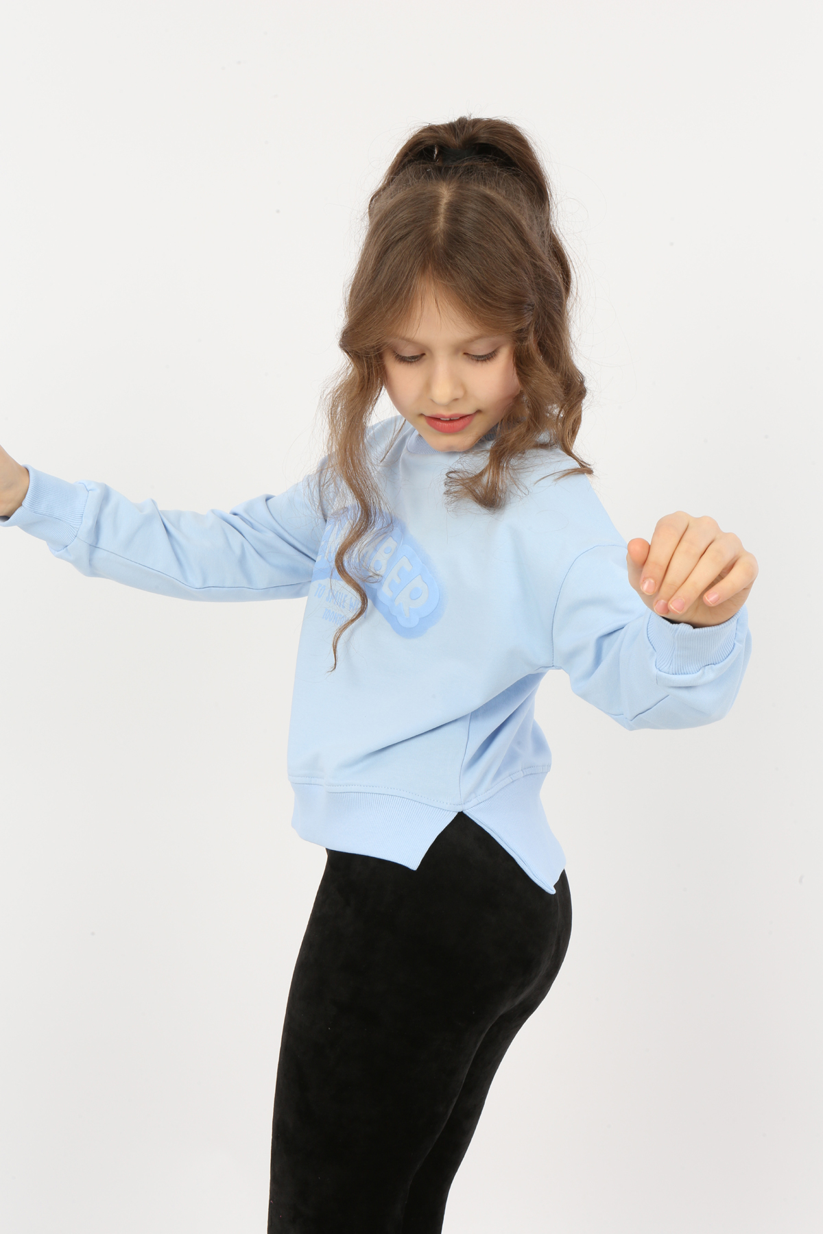 Toontoy Kız Çocuk Remember Baskılı Sweatshirt
