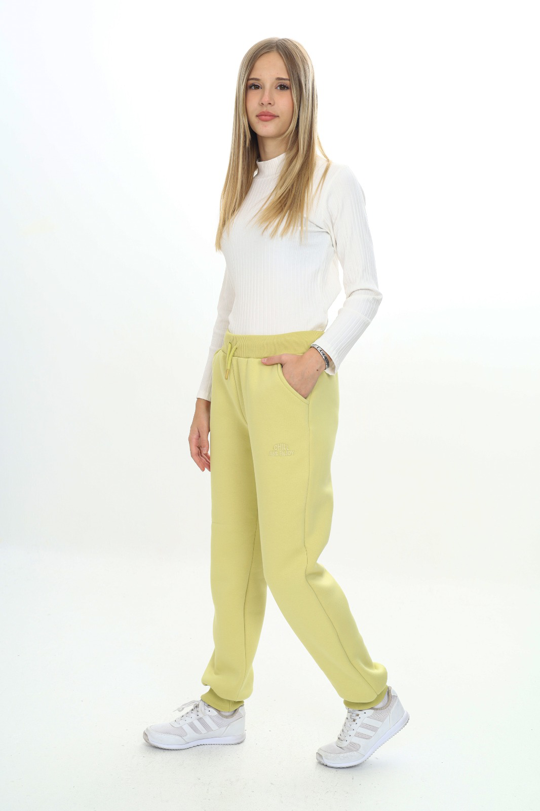 Toontoy Kız Çocuk Nakışlı Eşofman Alt