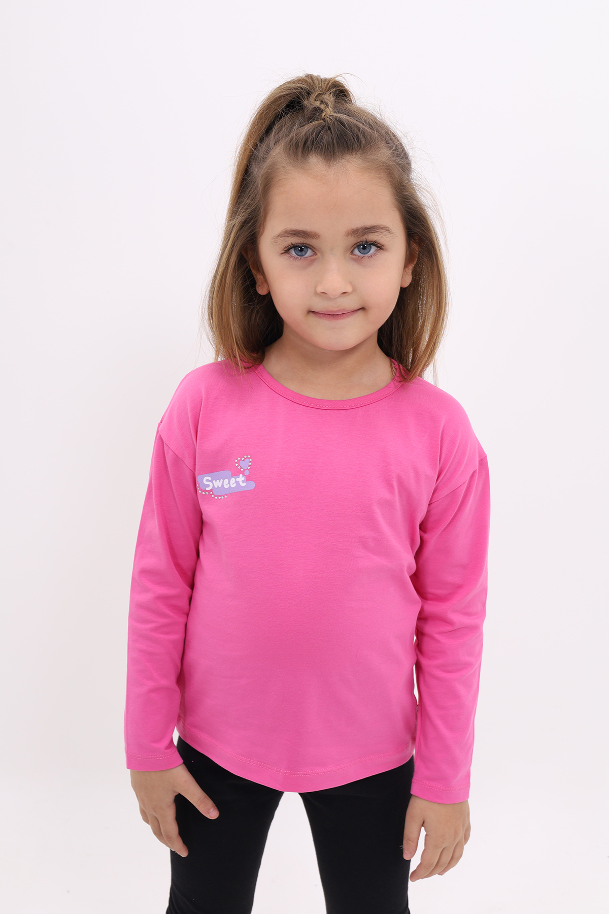 Toontoy Kız Çocuk  Sweet Baskılı Tişört
