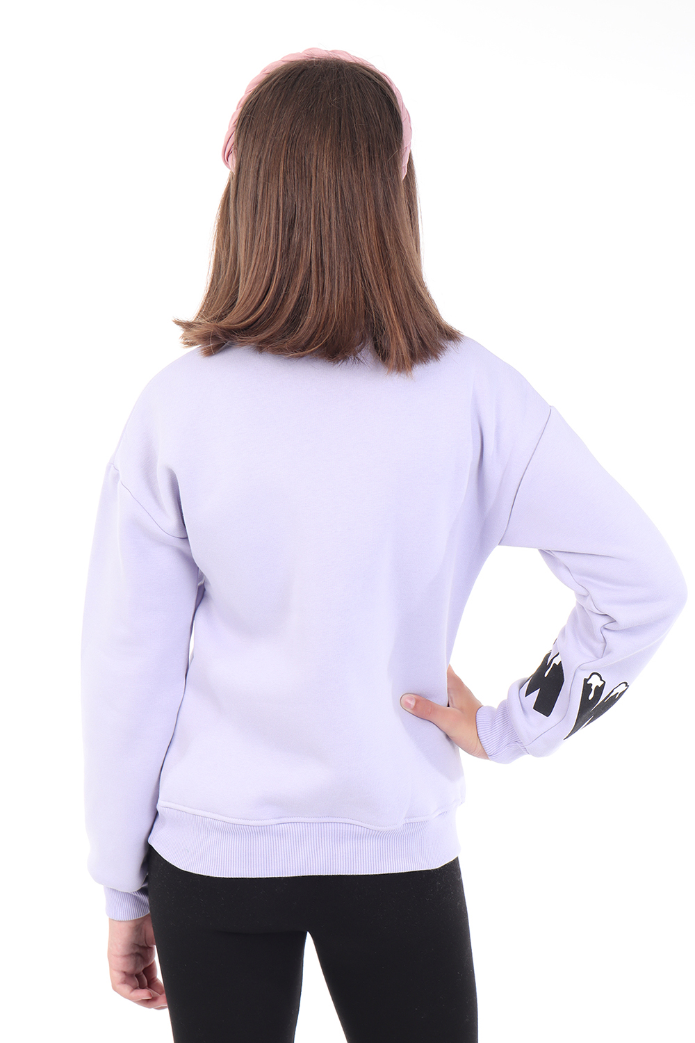 Toontoy Kız Çocuk Baskılı Nakışlı Sweatshirt