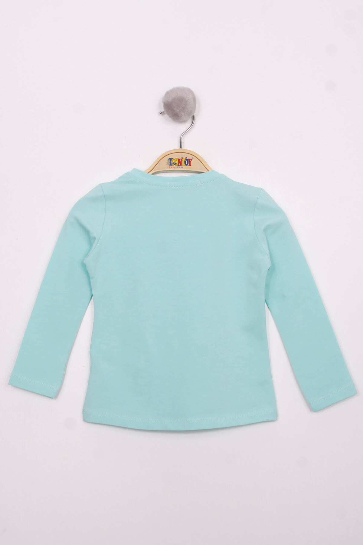 Toontoy Kız Çocuk Göğsü Pul Nakışlı T-Shirt