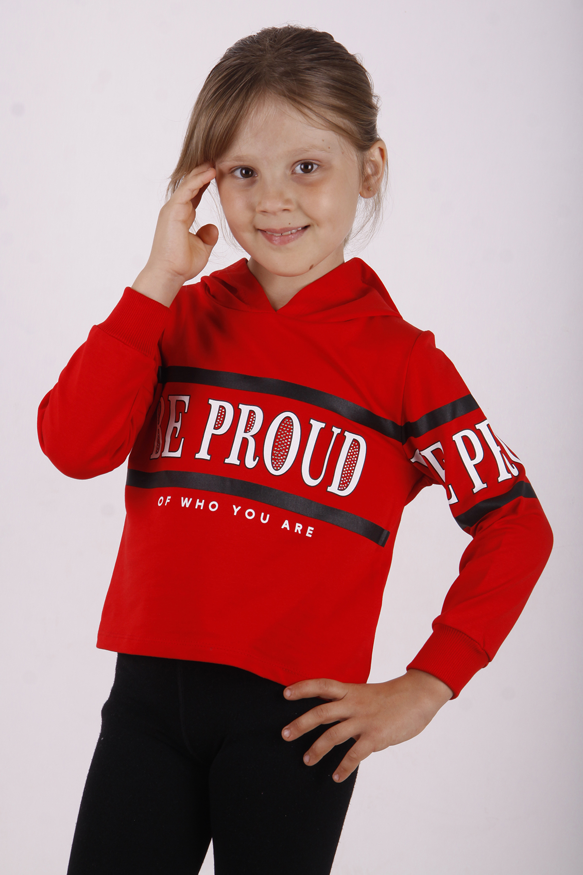Toontoy Kız Çocuk Be Proud Baskılı Sweatshirt