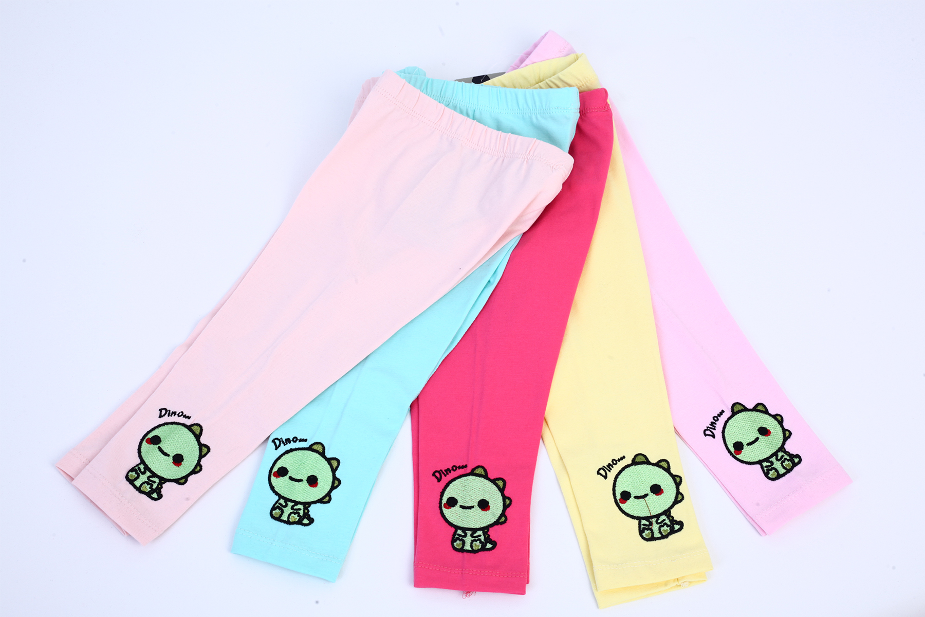 Toontoy Kız Çocuk Dino Nakışlı Tayt