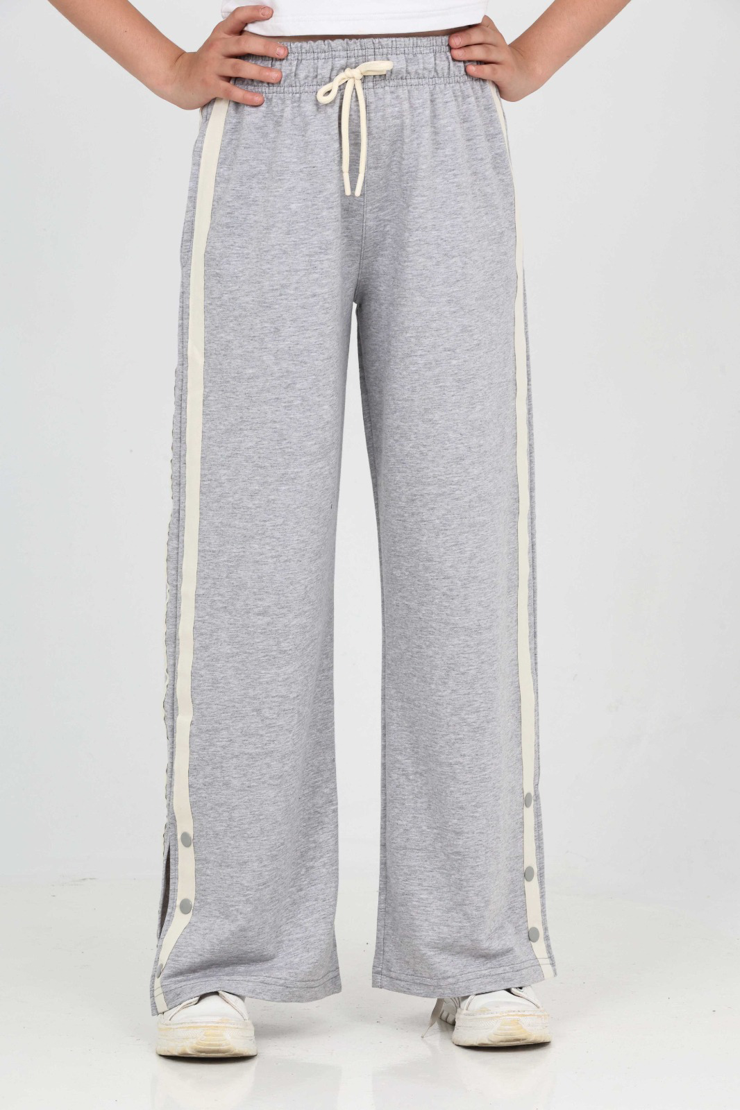 Toontoy Kız Çocuk Boydan Şeritli Eşofman Alt