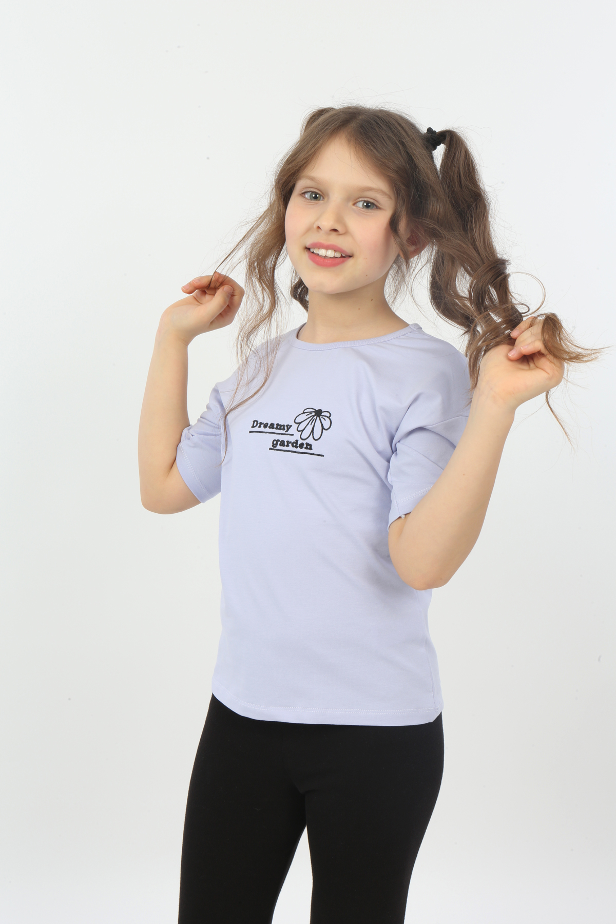 Toontoy Kız Çocuk Dreamy Garden Nakışlı Tişört
