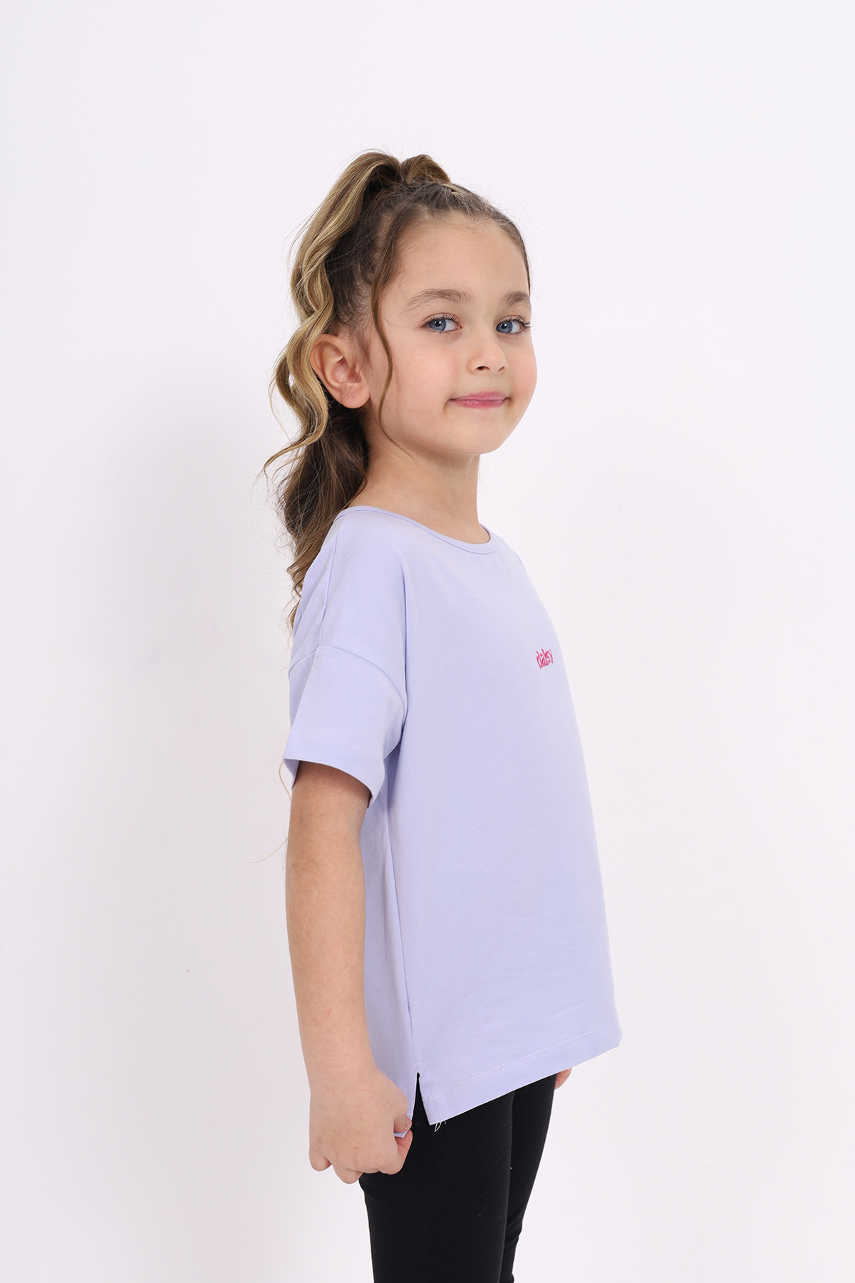Toontoy Kız Çocuk Nakışlı Tişört