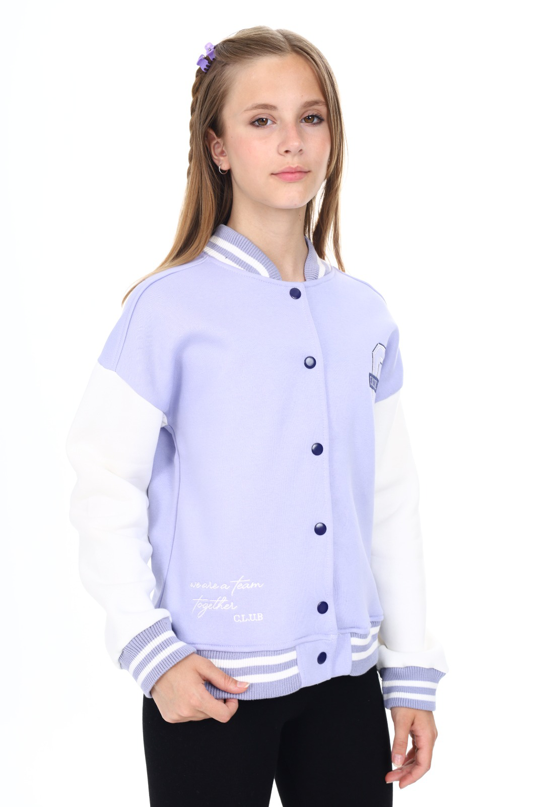 Toontoy  Kız Çocuk Nakışlı Kolej Hırka