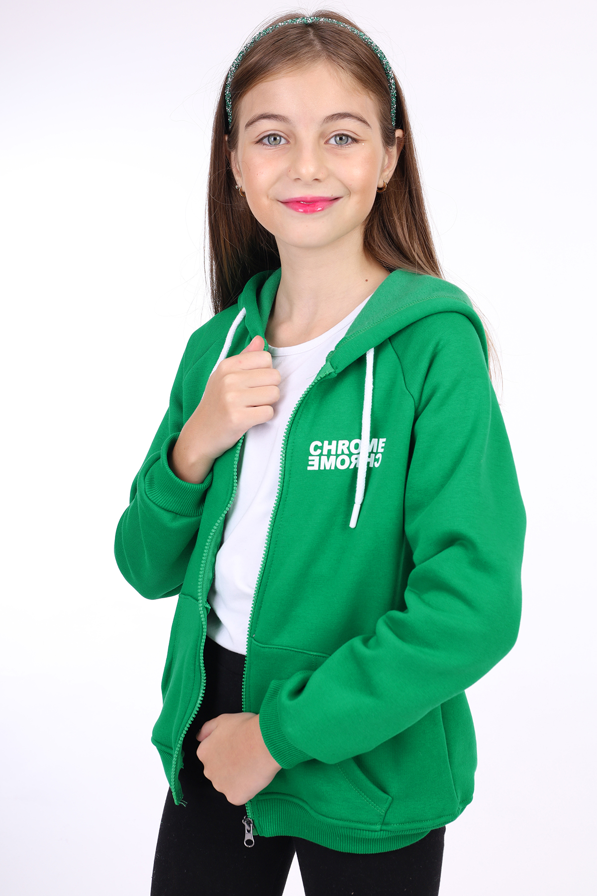 Toontoy  Kiz Çocuk Baskili Hirka