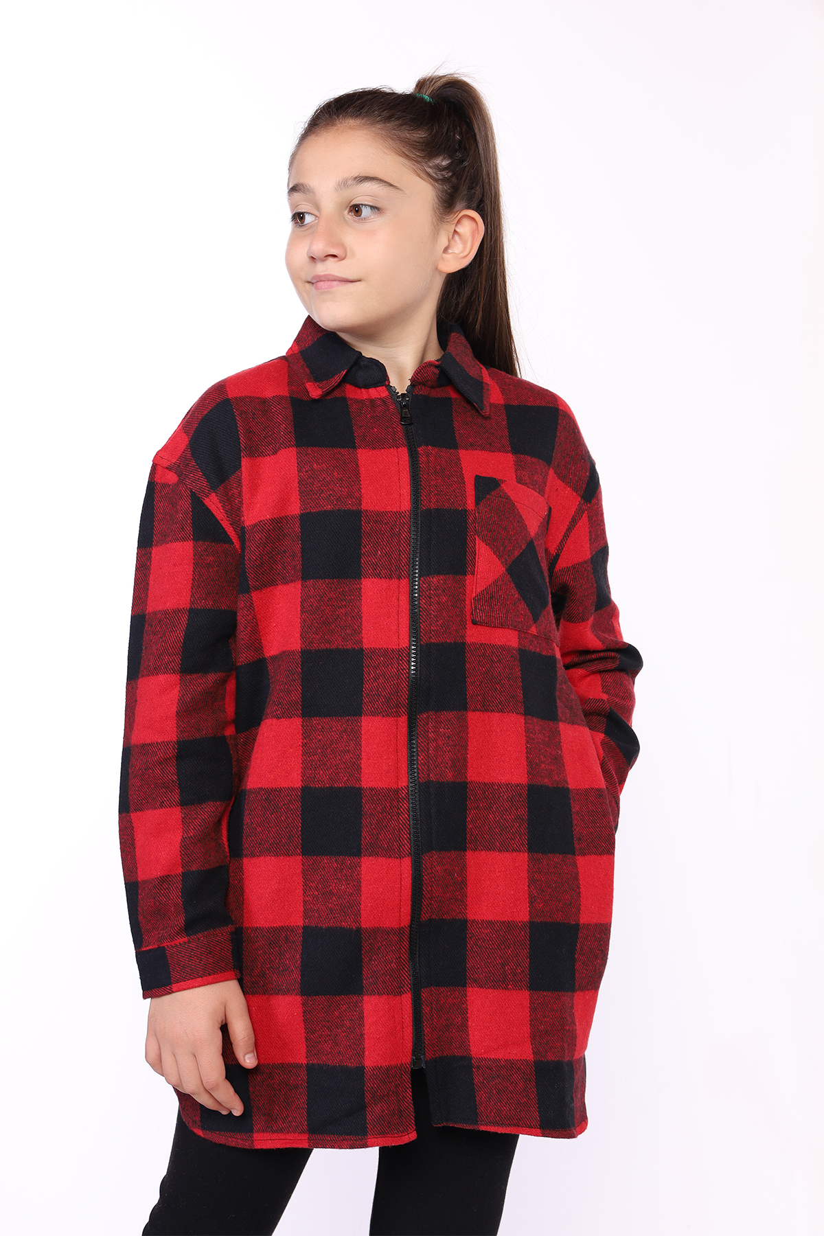 Toontoy Kız Çocuk Oduncu Gömlek