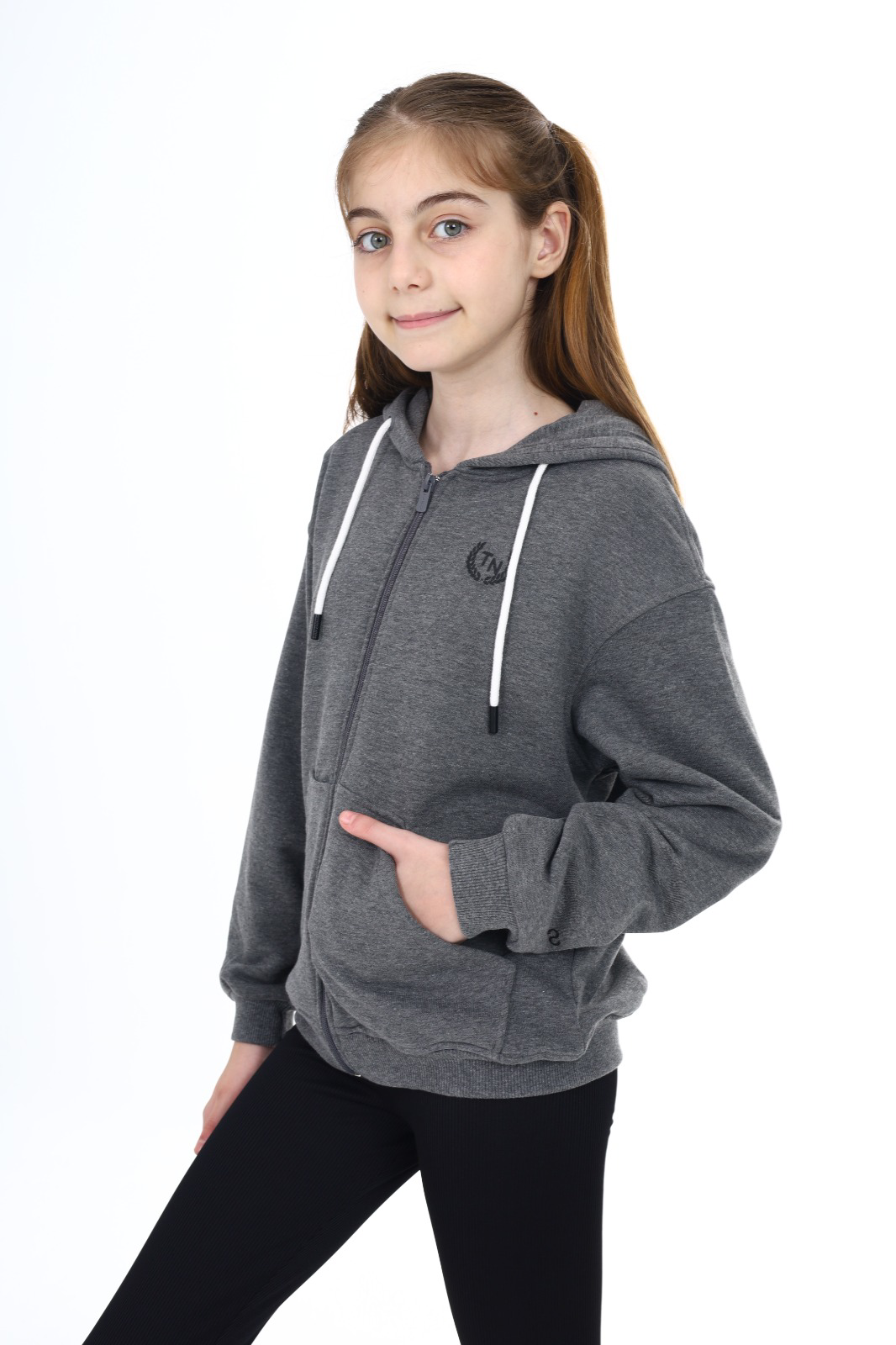 Toontoy Kız Çocuk Baskılı Hırka