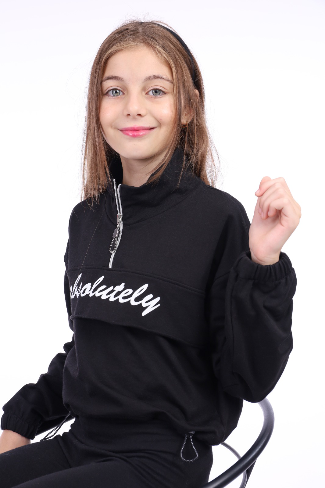 Toontoy Kız Çocuk Baskılı Sweatshirt