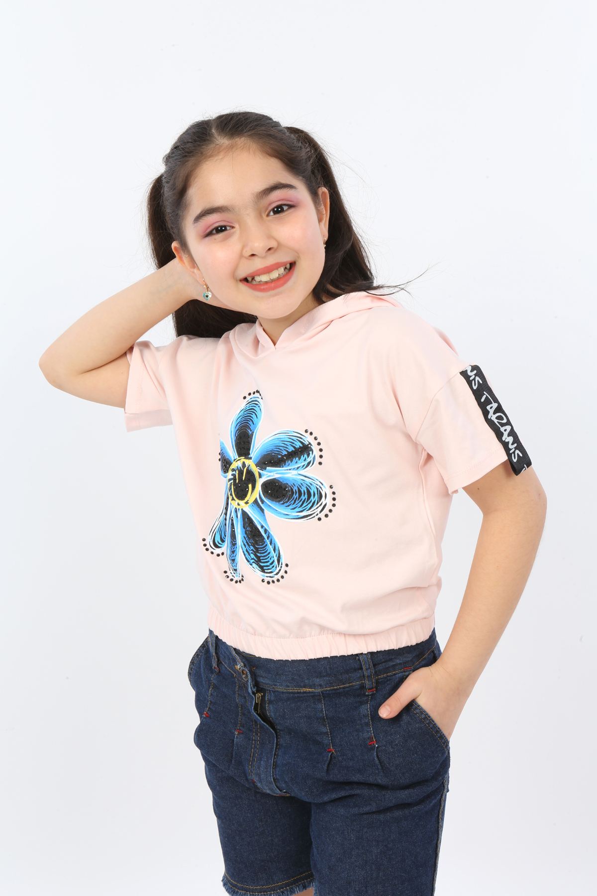 Toontoy Kız Çocuk Flamingo Baskılı Tişört