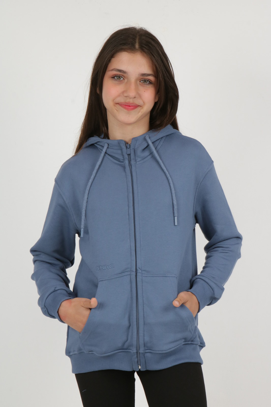 Toontoy Kız Çocuk  Cep Üstü New Coll  Nakışlı Hırka
