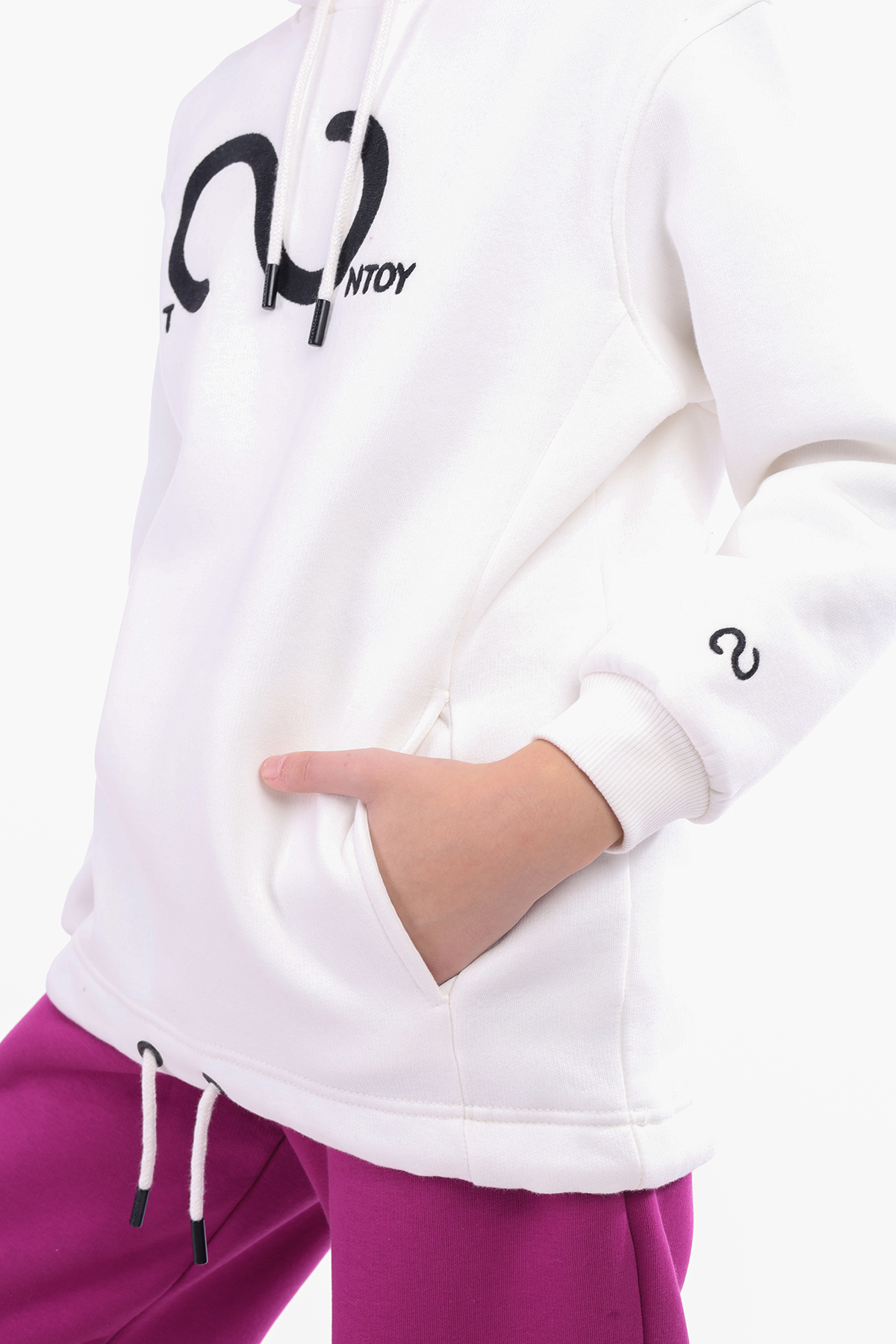 Toontoy Kız Çocuk Nakışlı Sweatshirt