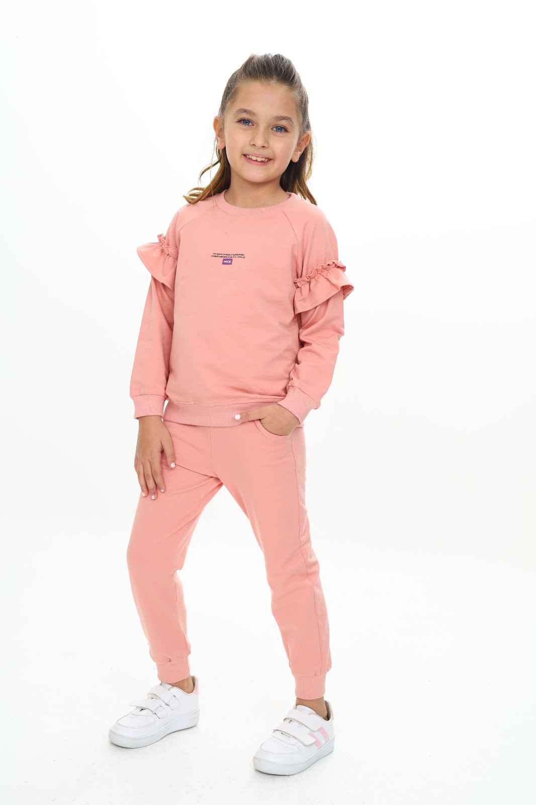 Toontoy Kız Çocuk Baskılı Eşofman Takım