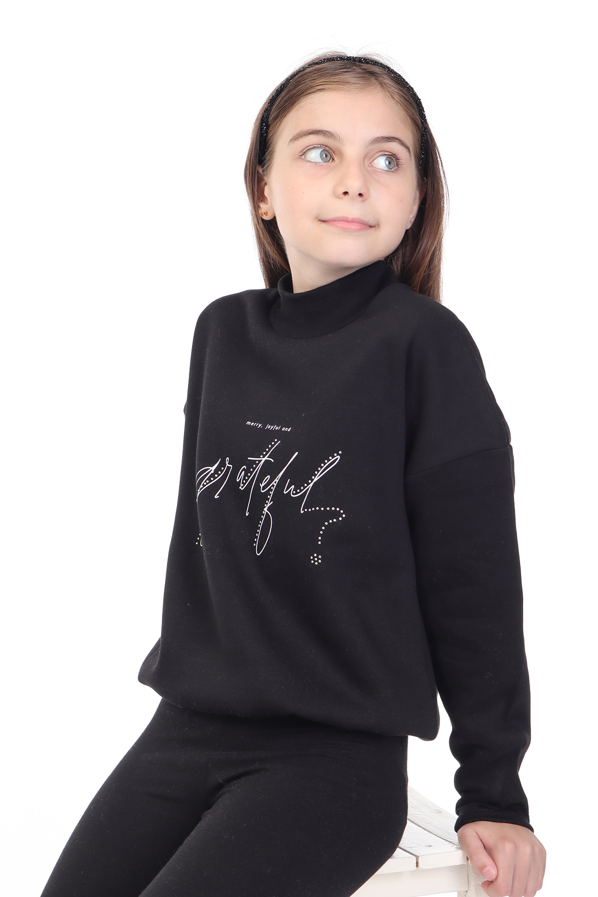 Toontoy Kız Çocuk Baskılı Sweatshirt