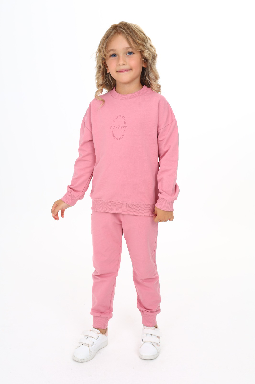 Toontoy Kız Çocuk Baskılı Eşofman Takım