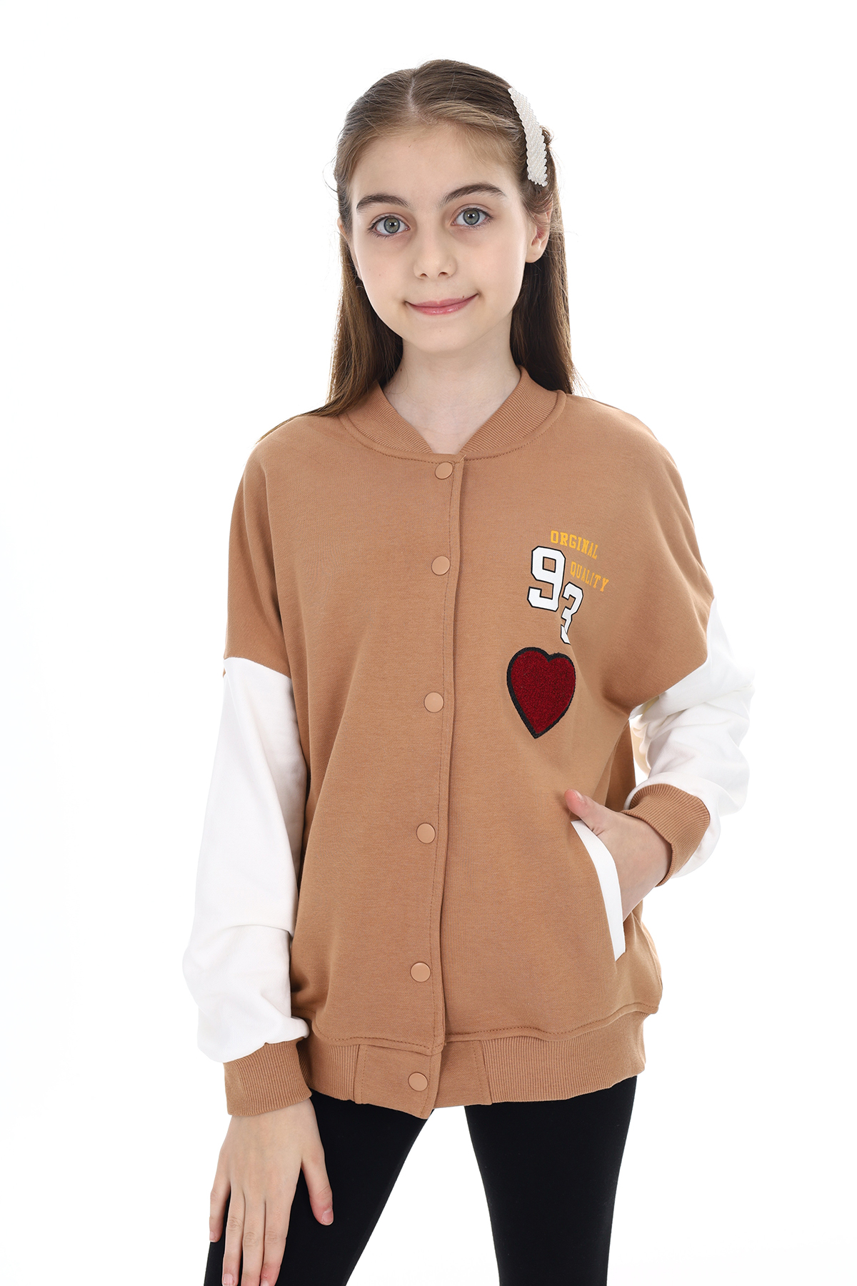 Toontoy  Kız Çocuk Baskılı Kolej Hırka