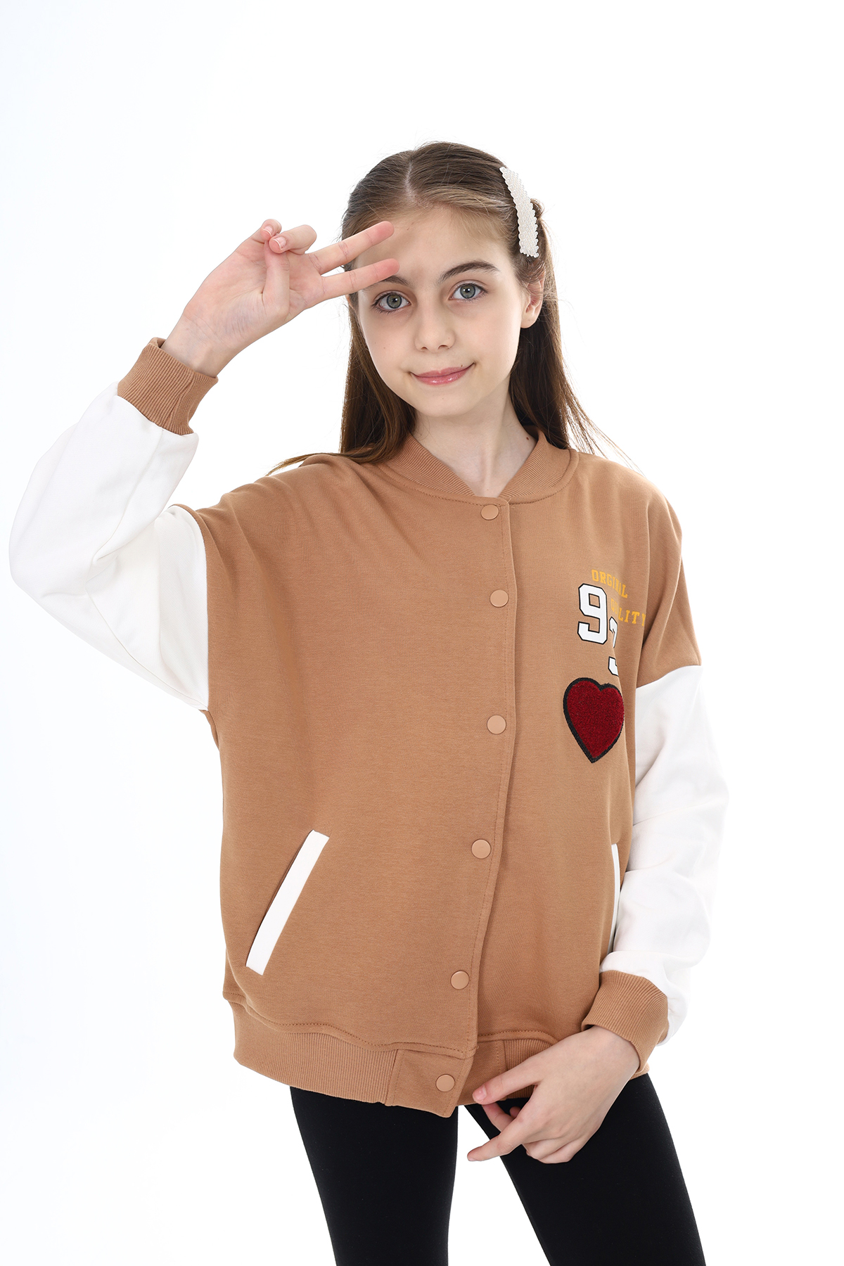 Toontoy  Kız Çocuk Baskılı Kolej Hırka