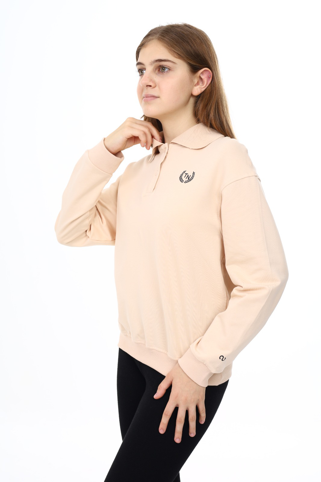 Toontoy Kız Çocuk  Çelenk Tnty  Baskılı Sweatshirt