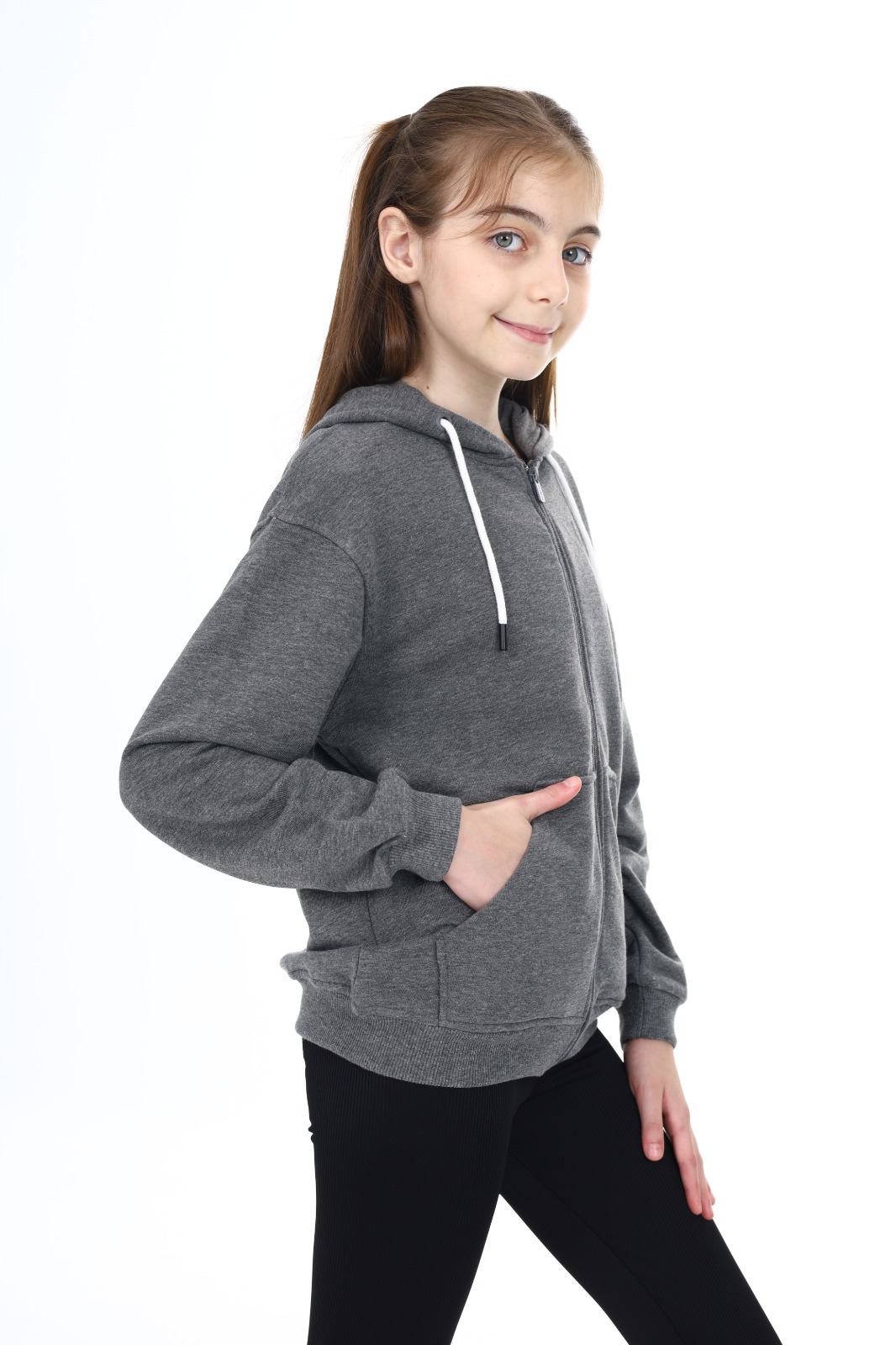 Toontoy Kız Çocuk Baskılı Hırka