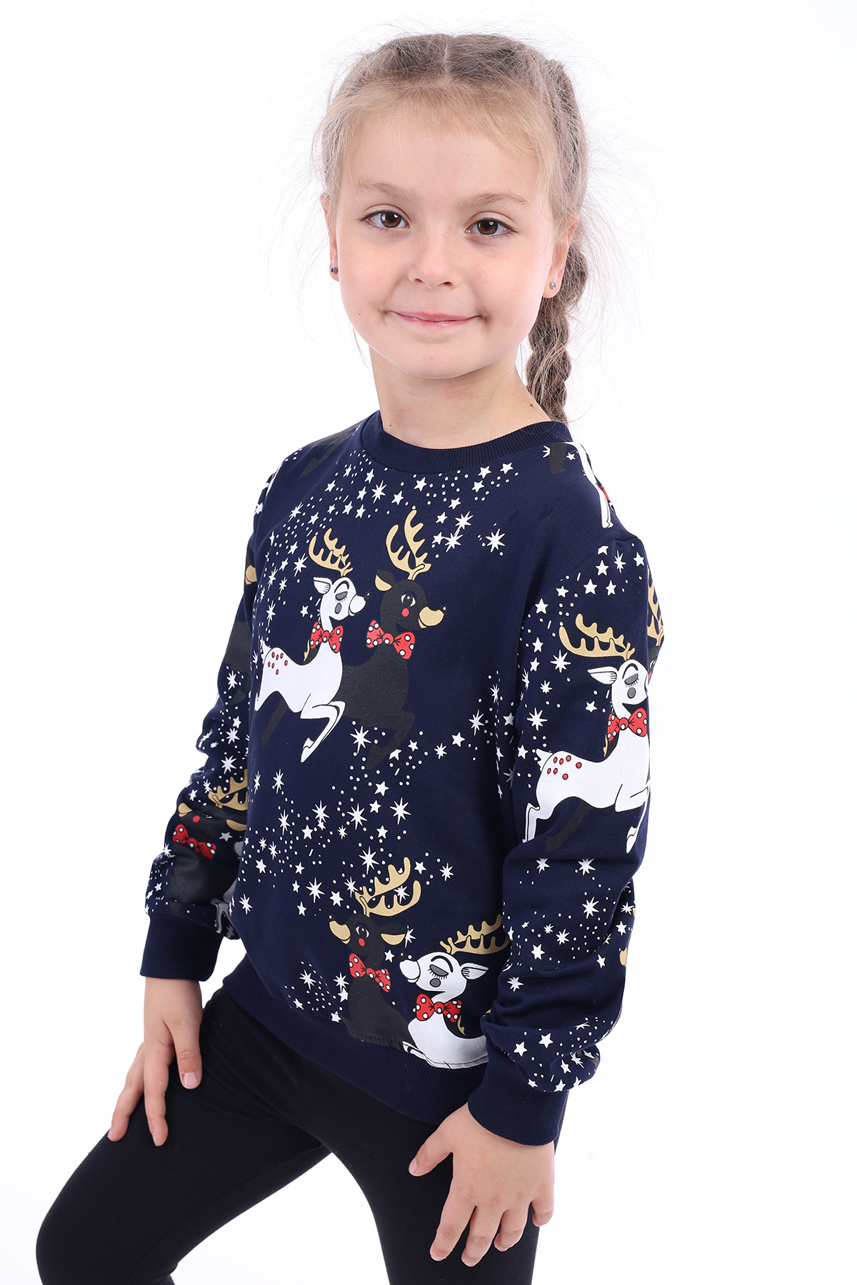 Toontoy Kız Çocuk Baskılı Sweatshirt