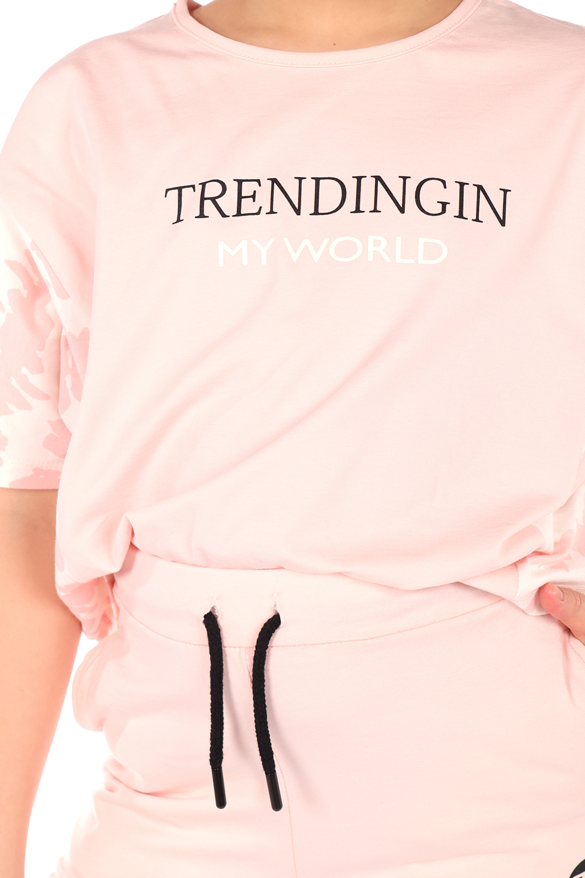 Toontoy Kız Çocuk Trendingin MyWord Baskılı Eşofman Takım