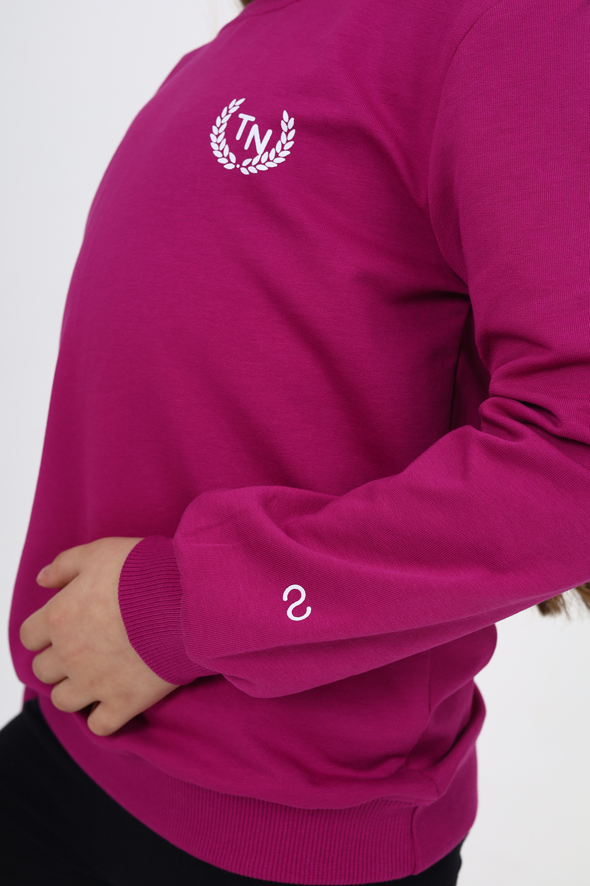 Toontoy Kız Çocuk Göğüsü TN Baskılı Sweatshirt