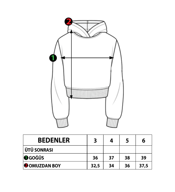 Toontoy Kız Çocuk Cep Detaylı Baskılı Sweatshirt