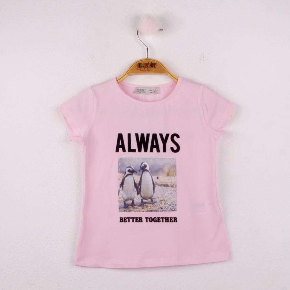 Toontoy  Kız Çocuk T-Shirt Always Baskı