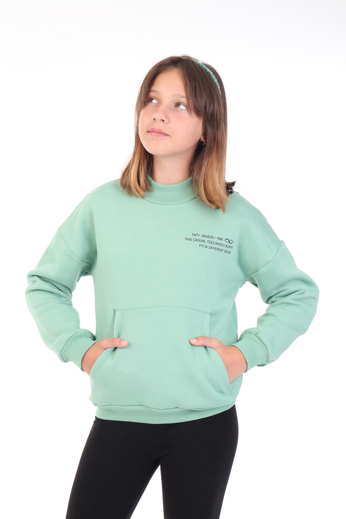Toontoy Kız Çocuk Baskılı Sweatshirt