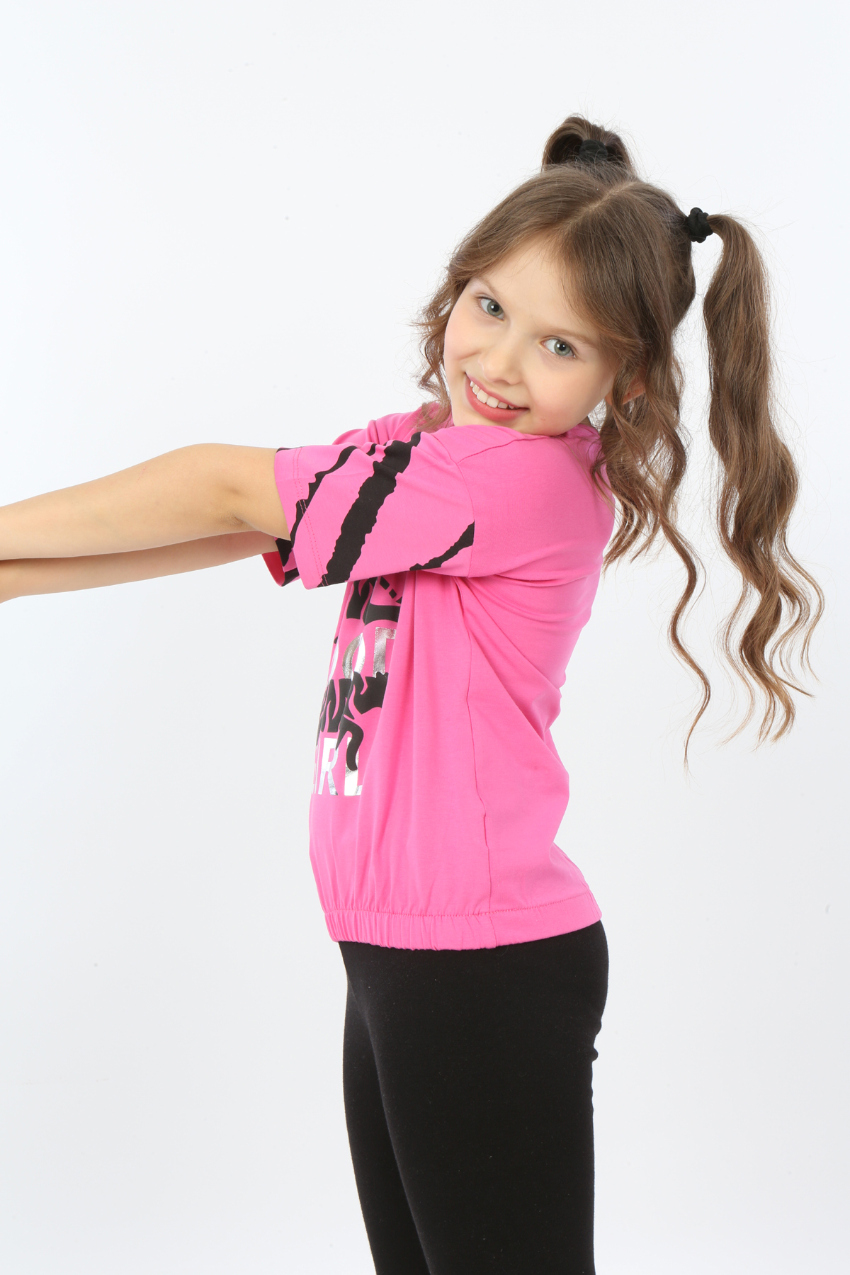 Toontoy Kız Çocuk Wild Wood Girl Baskılı Tişört