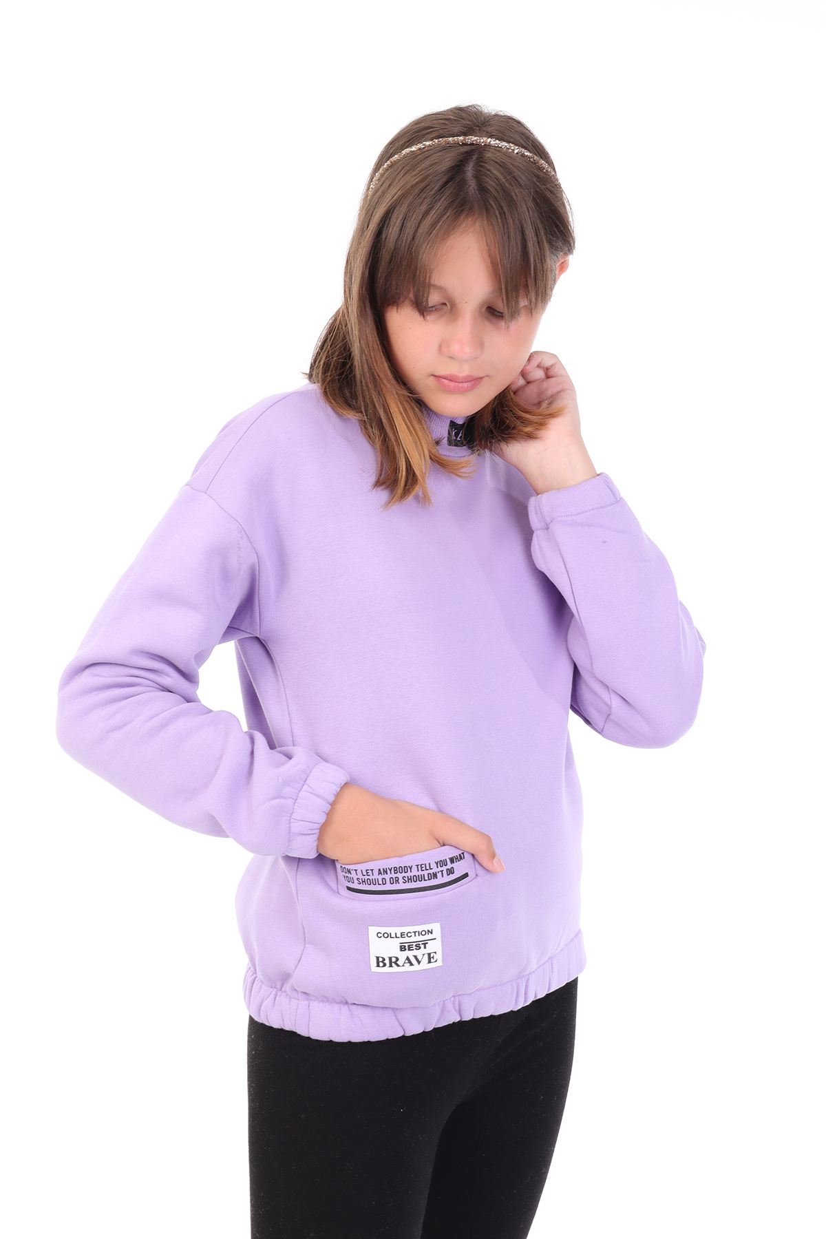 Toontoy Kız Çocuk Baskılı Sweatshirt